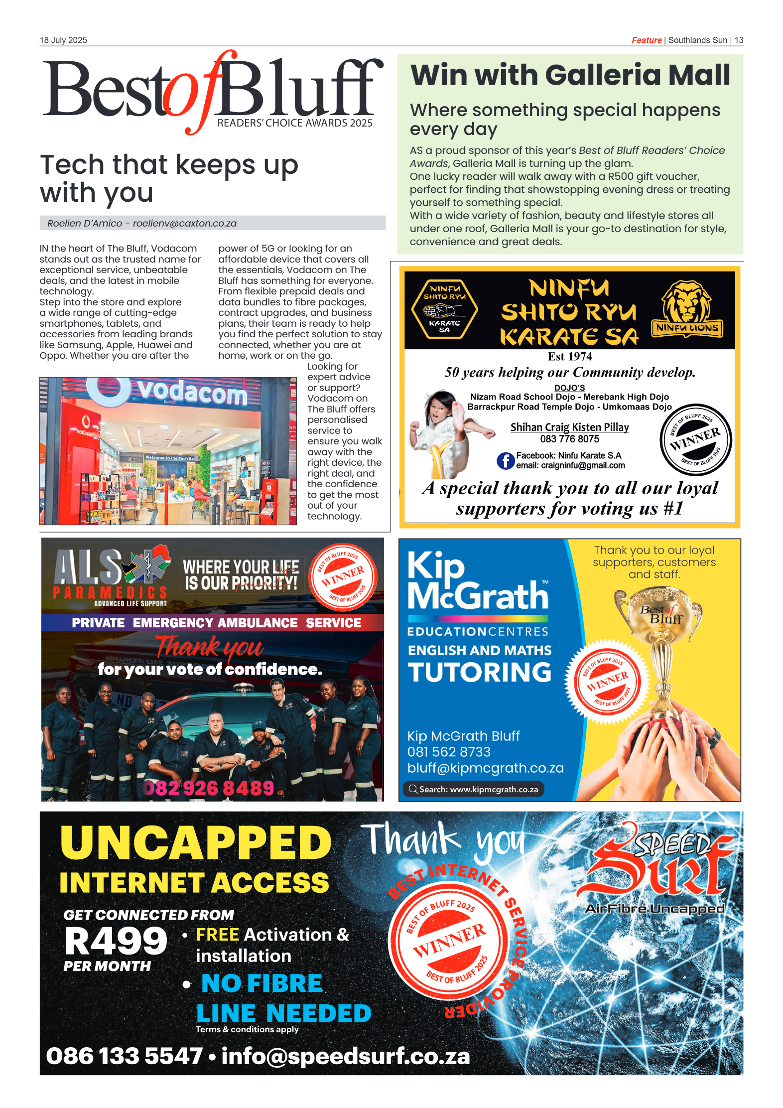 Southlands Sun 18 July 2025 page 13