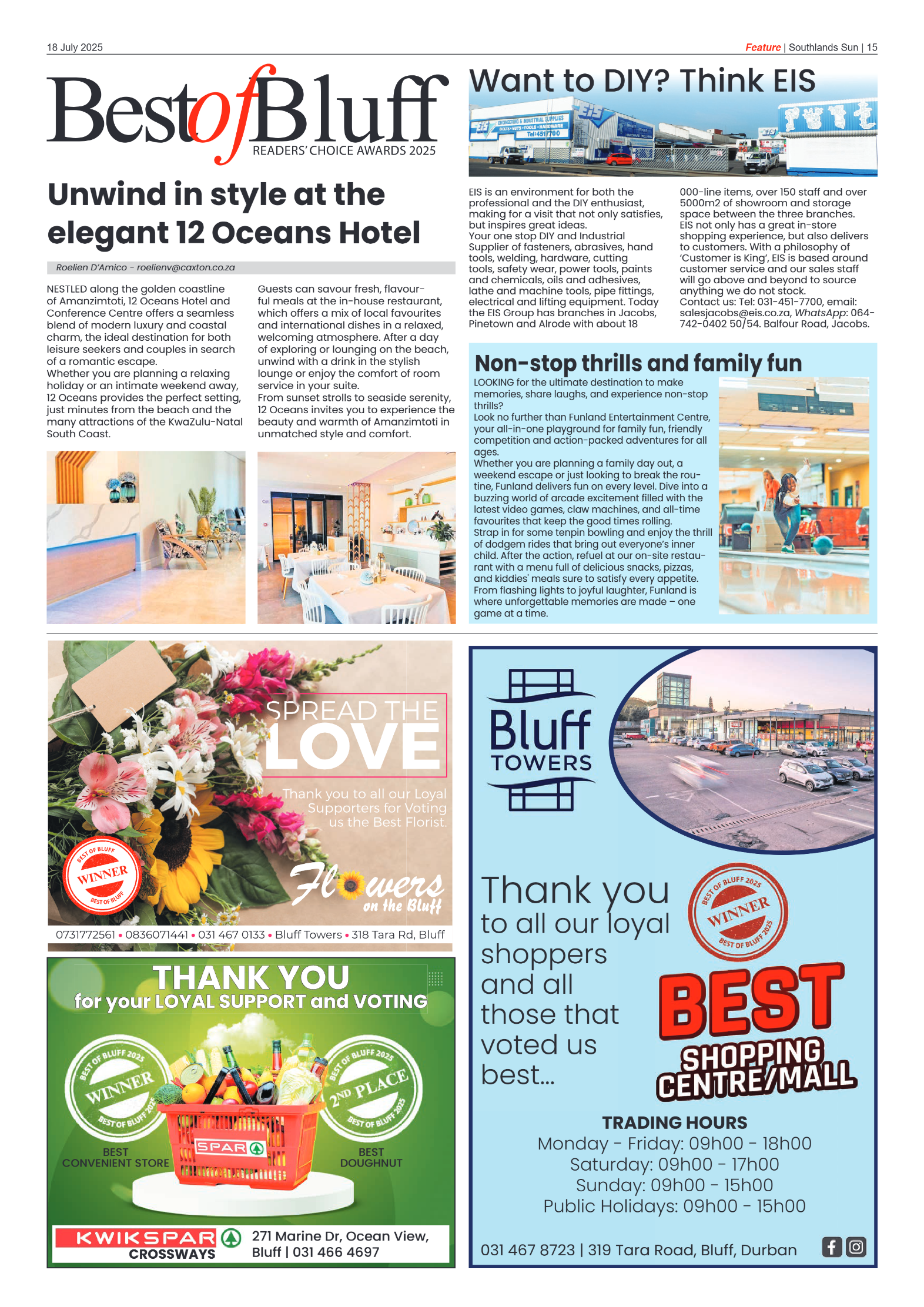 Southlands Sun 18 July 2025 page 15