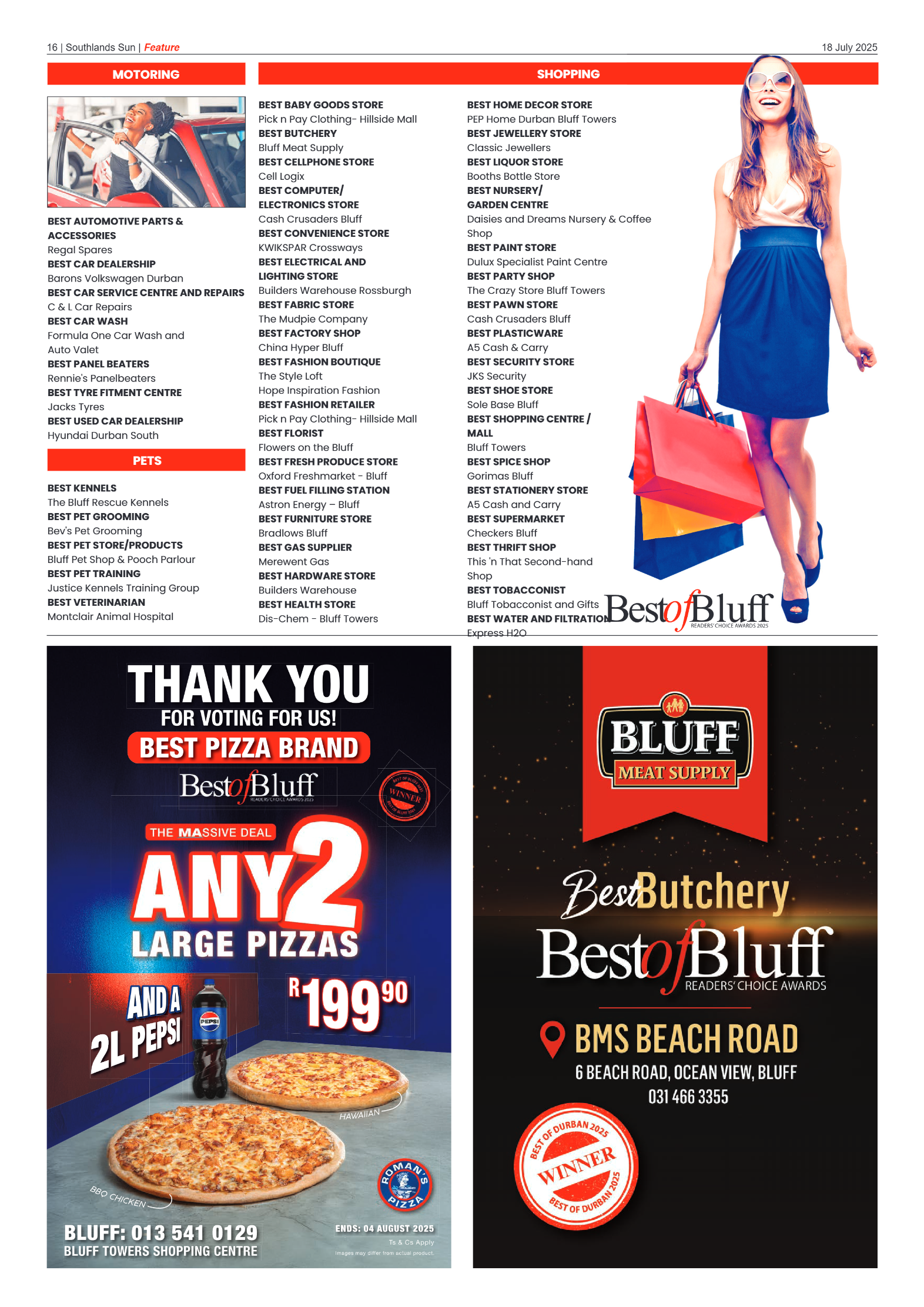 Southlands Sun 18 July 2025 page 16