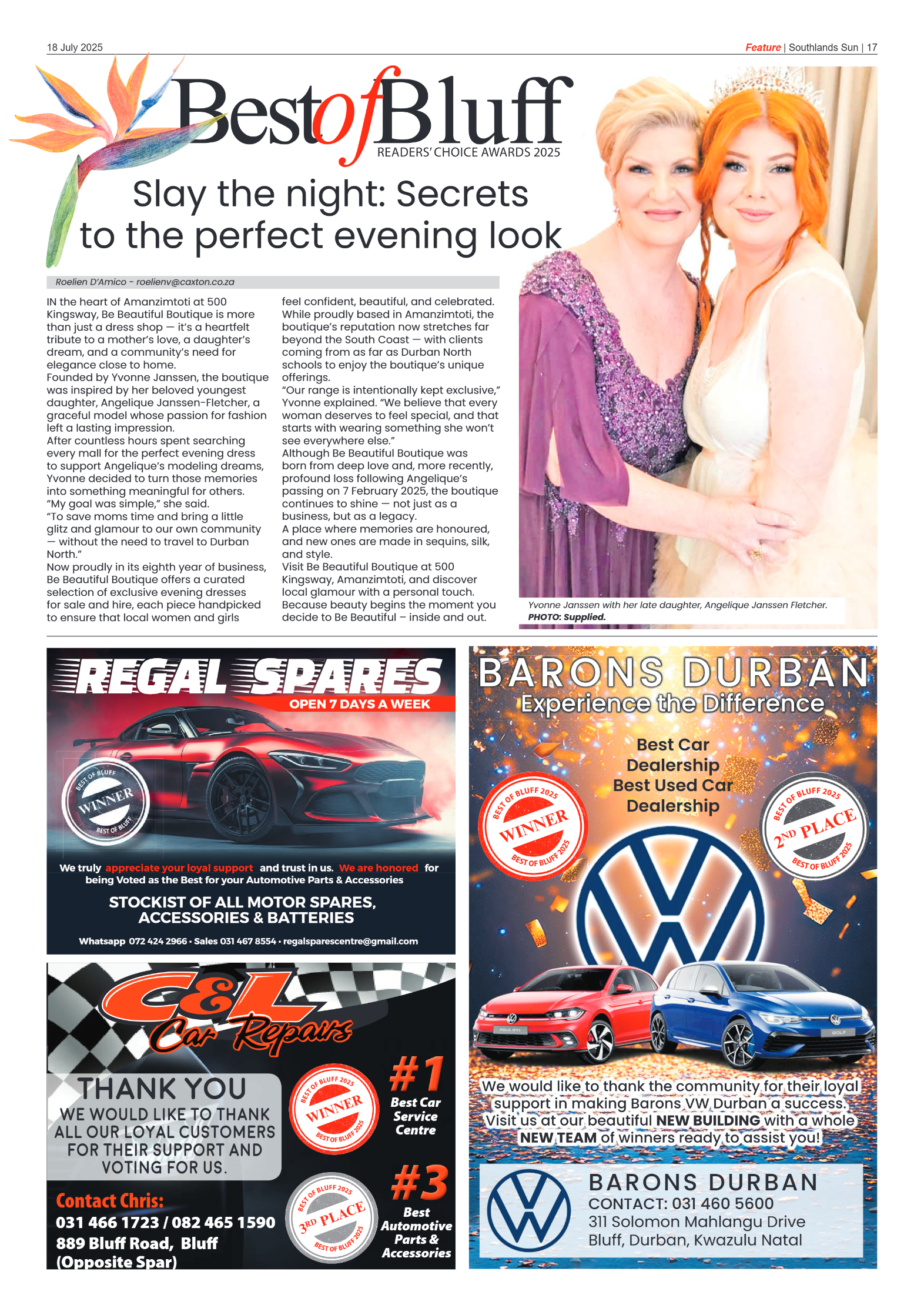 Southlands Sun 18 July 2025 page 17