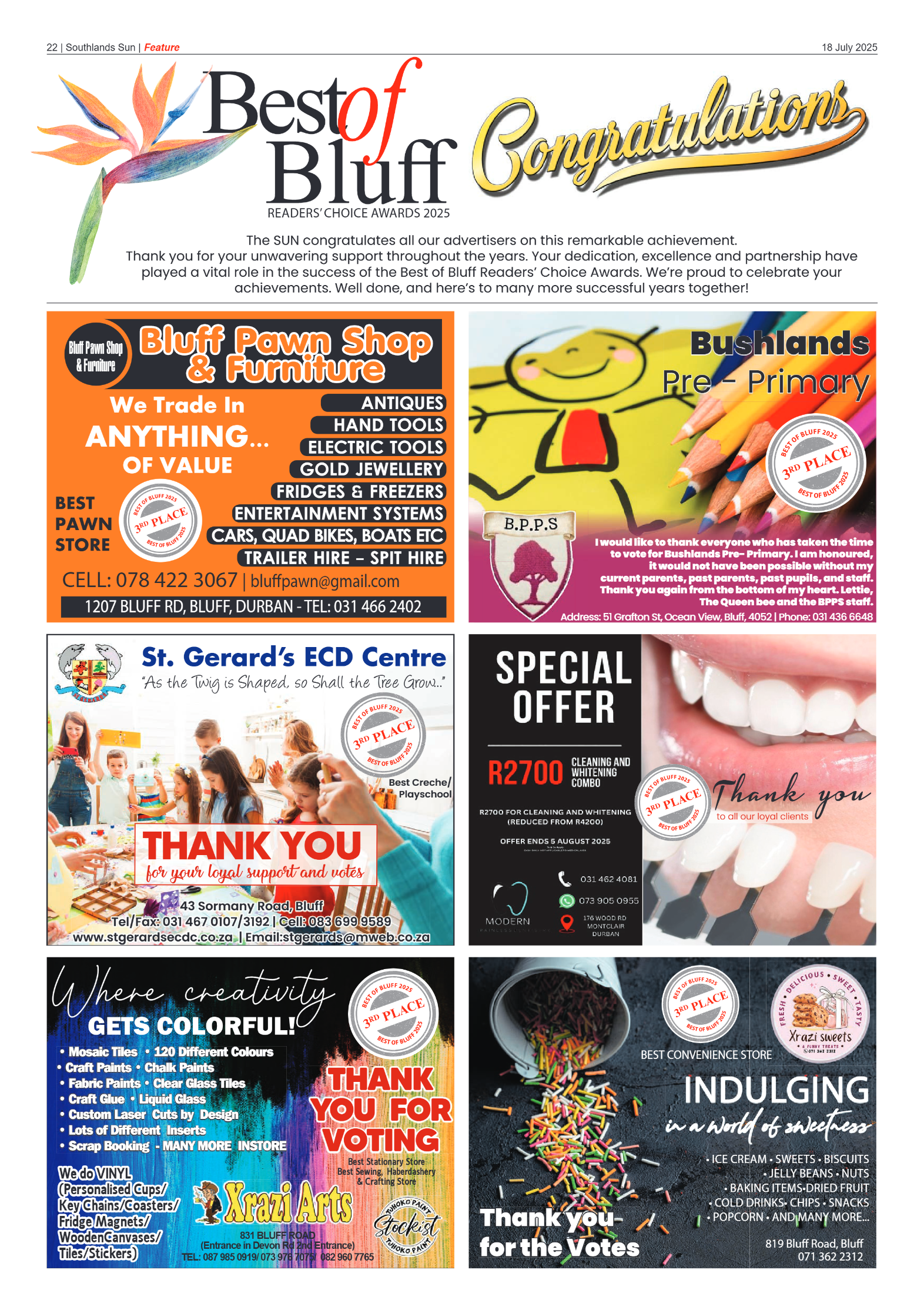 Southlands Sun 18 July 2025 page 22