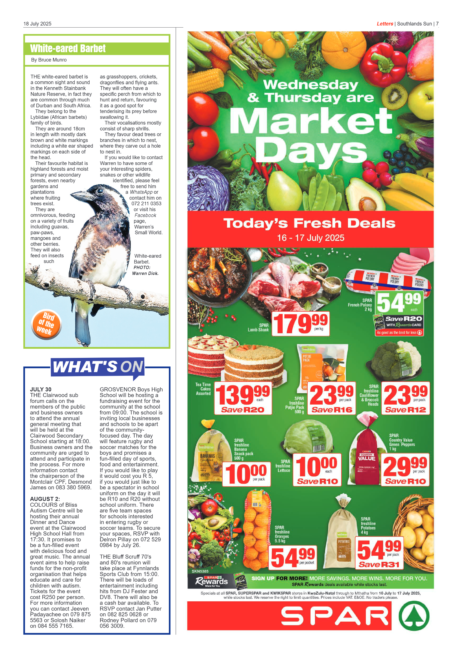 Southlands Sun 18 July 2025 page 7