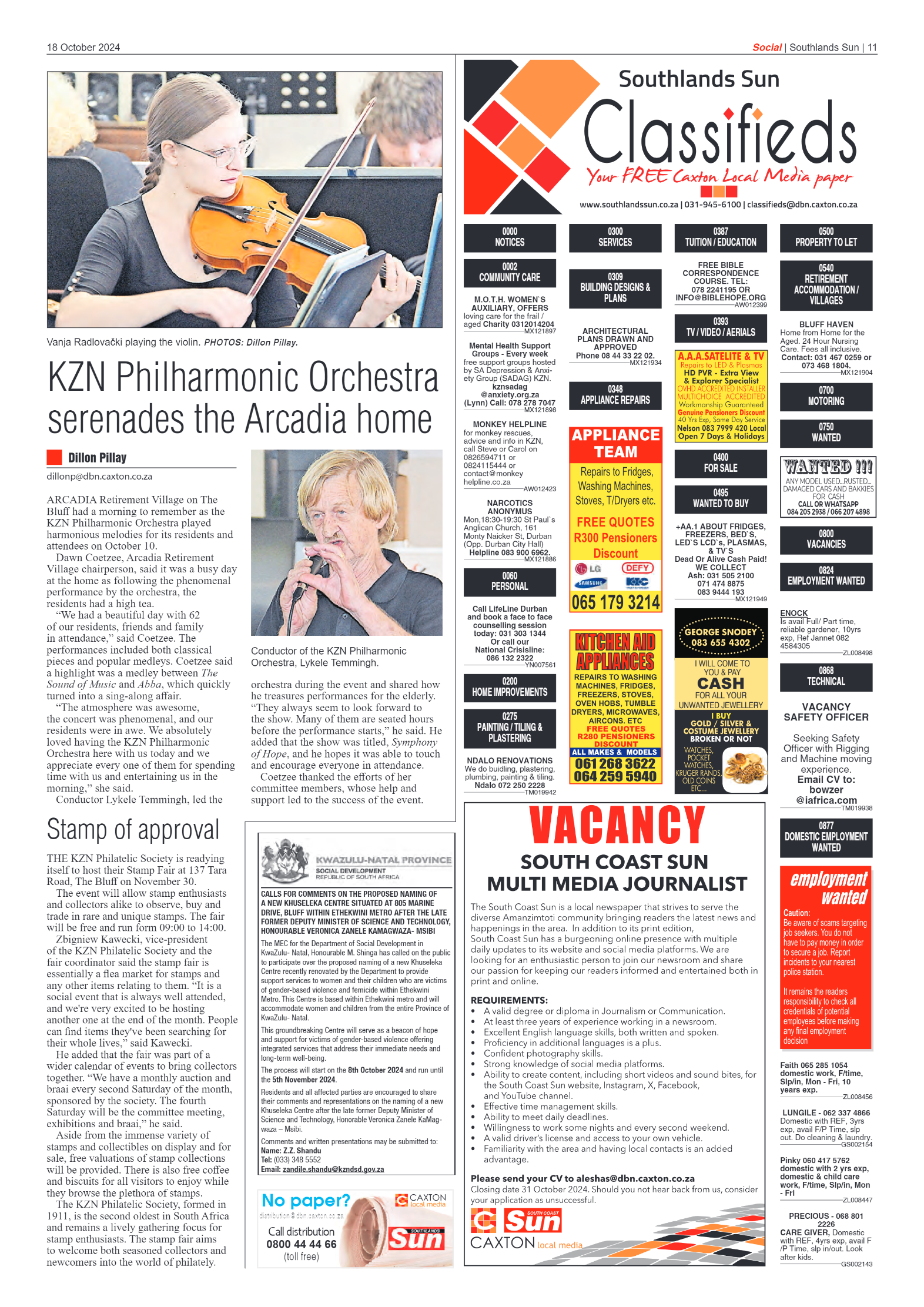 Southlands Sun 18 October 2024 page 11