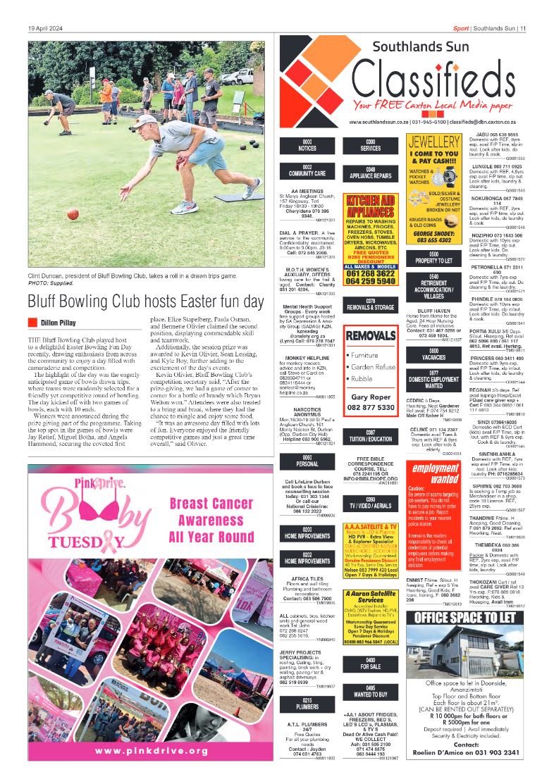 Southlands Sun 19 April 2024 page 11