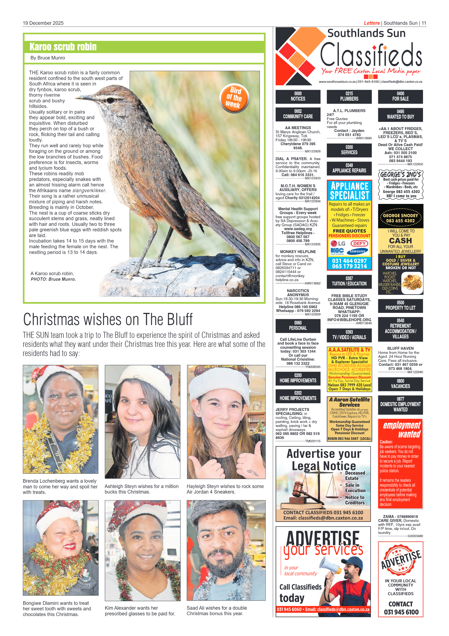 Southlands Sun 19 December 2025 page 11