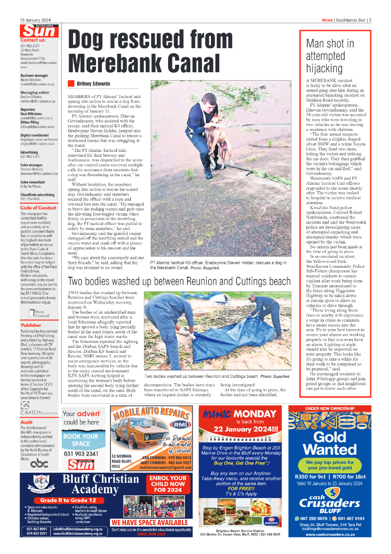Southlands Sun 19 January 2024 page 3