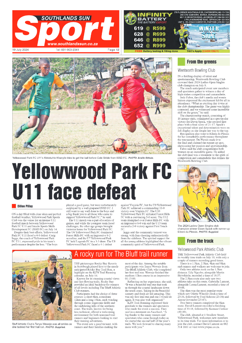 Southlands Sun 19 July 2024 page 12