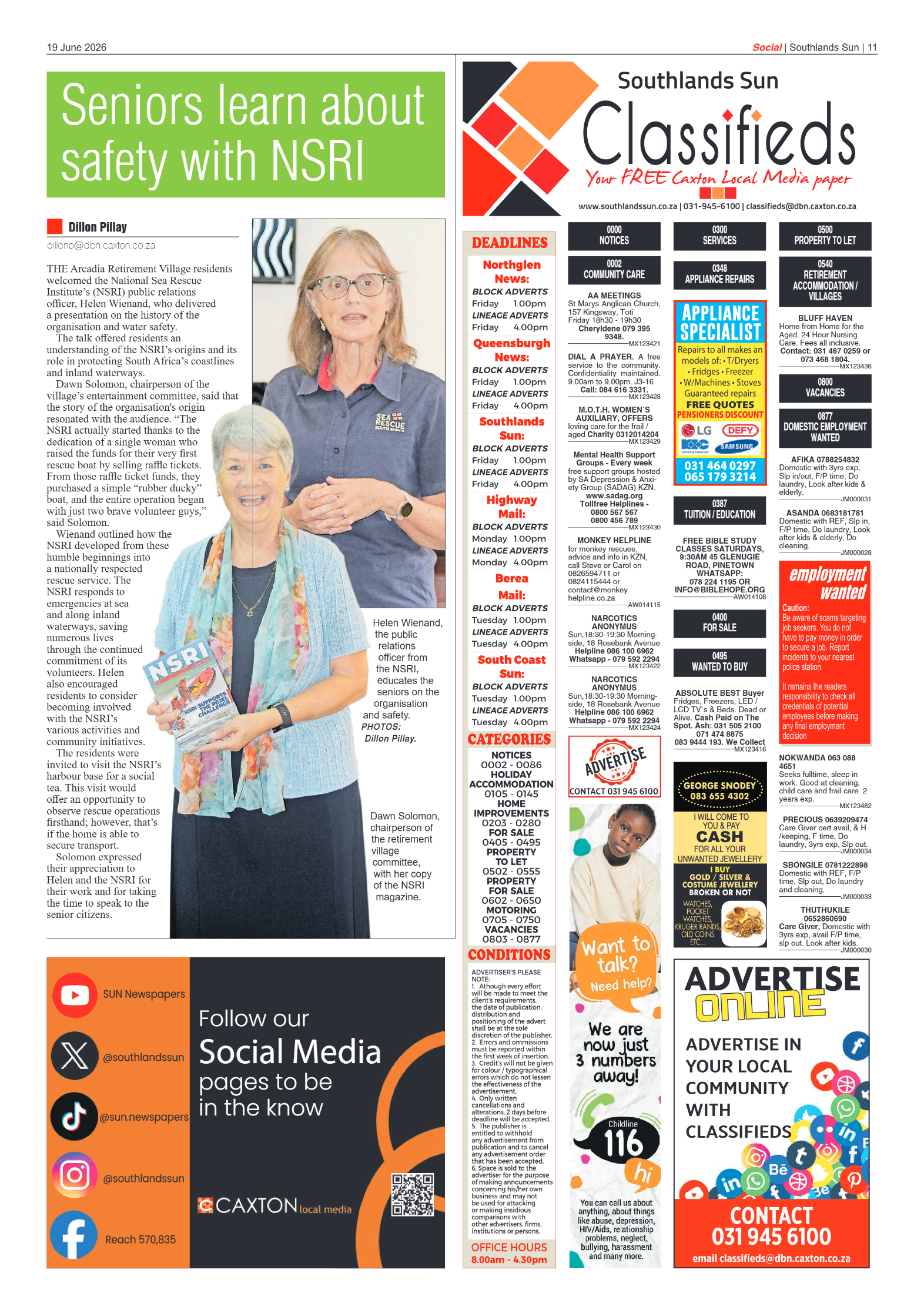Southlands Sun 19 June 2026 page 11