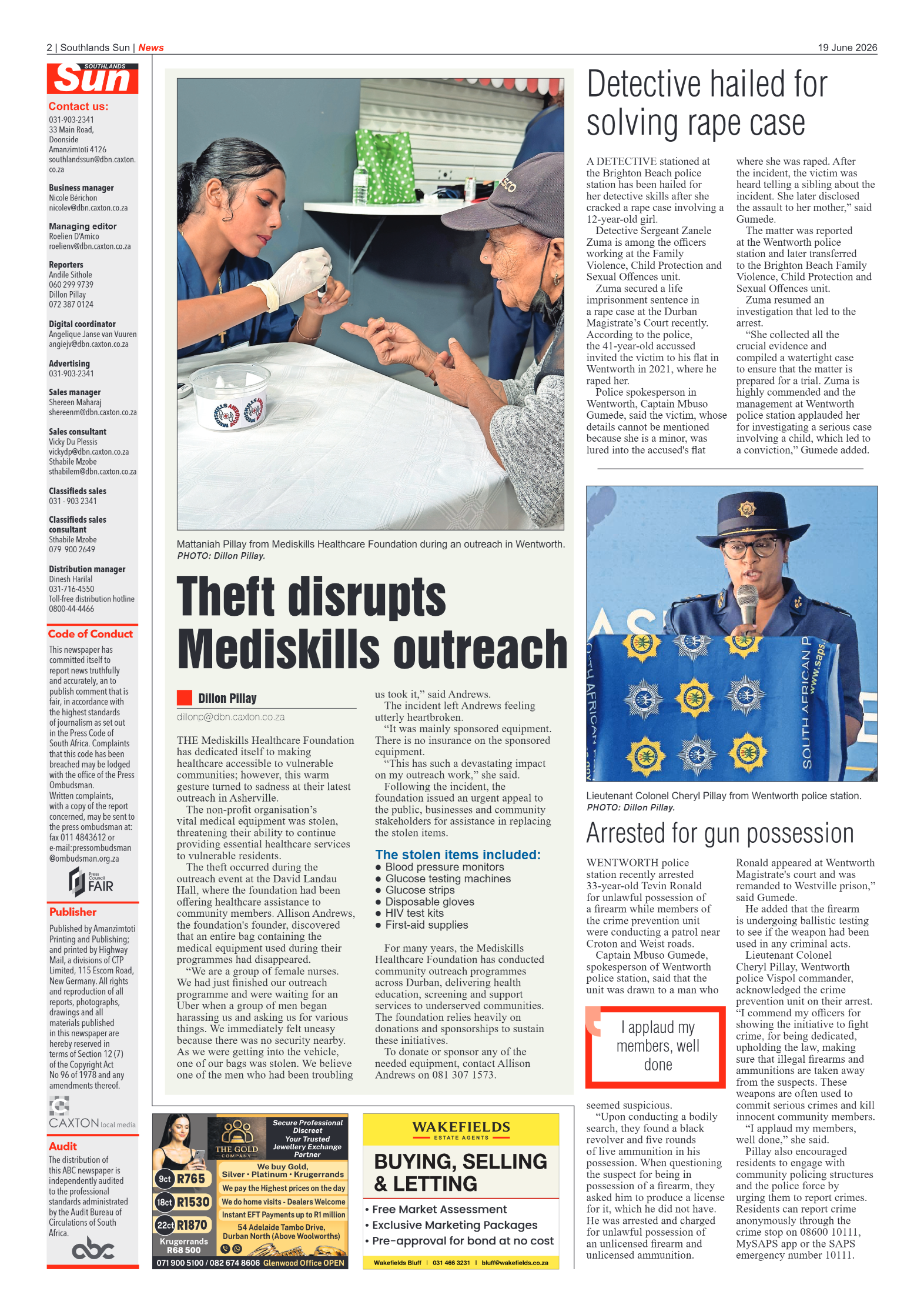 Southlands Sun 19 June 2026 page 2