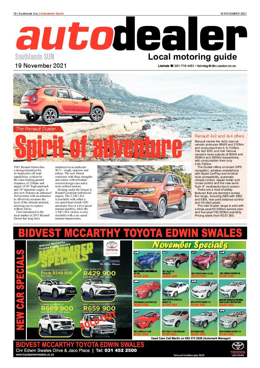 Southlands Sun 19 November 2021 page 10
