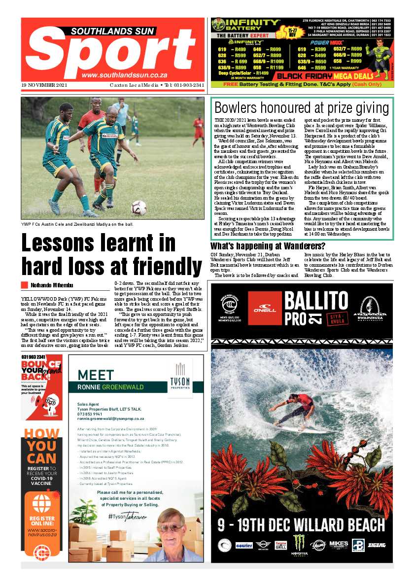 Southlands Sun 19 November 2021 page 12