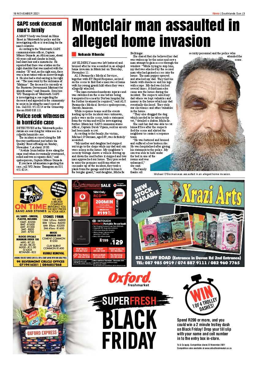 Southlands Sun 19 November 2021 page 3