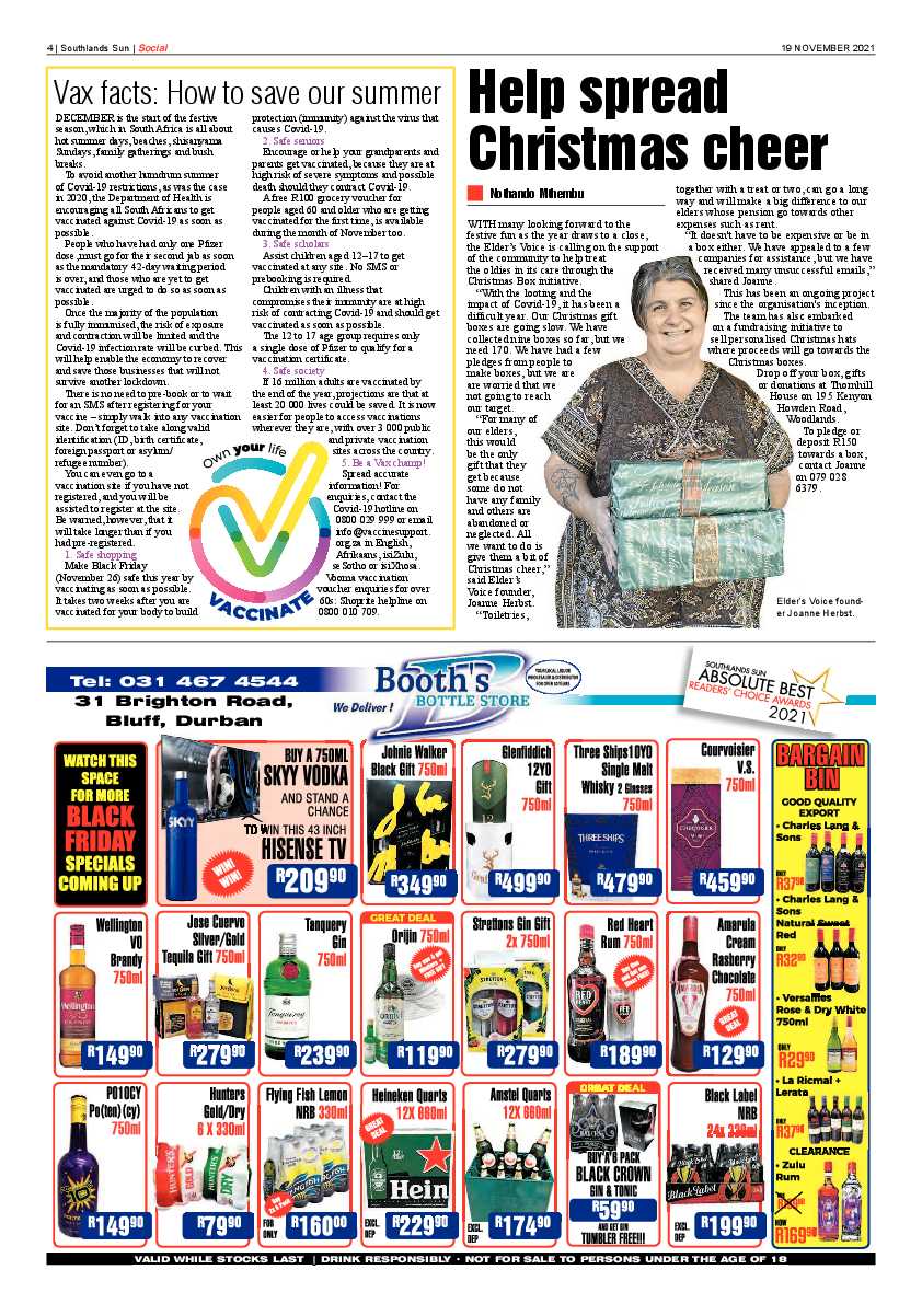 Southlands Sun 19 November 2021 page 4