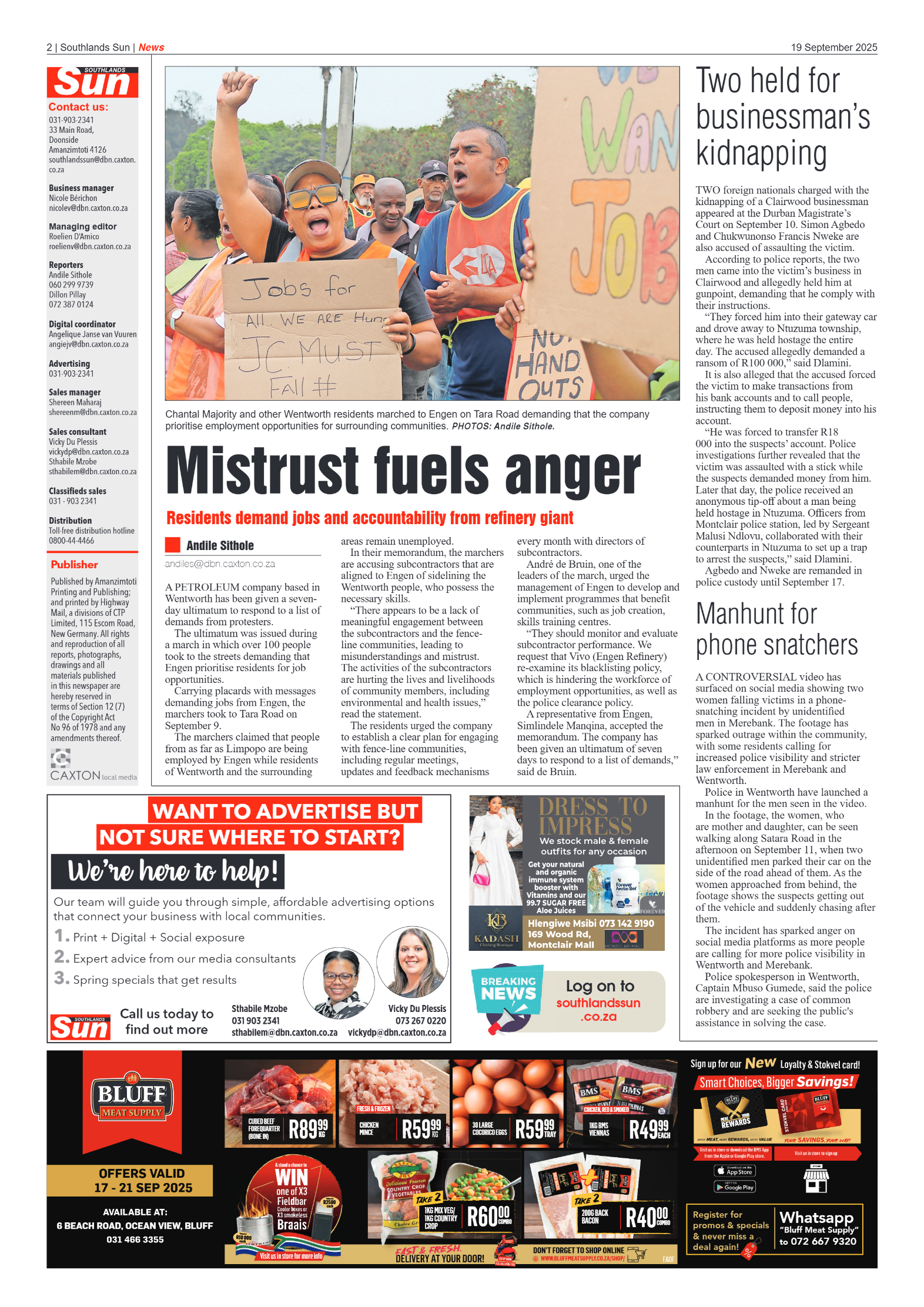 Southlands Sun 19 September 2025 page 2