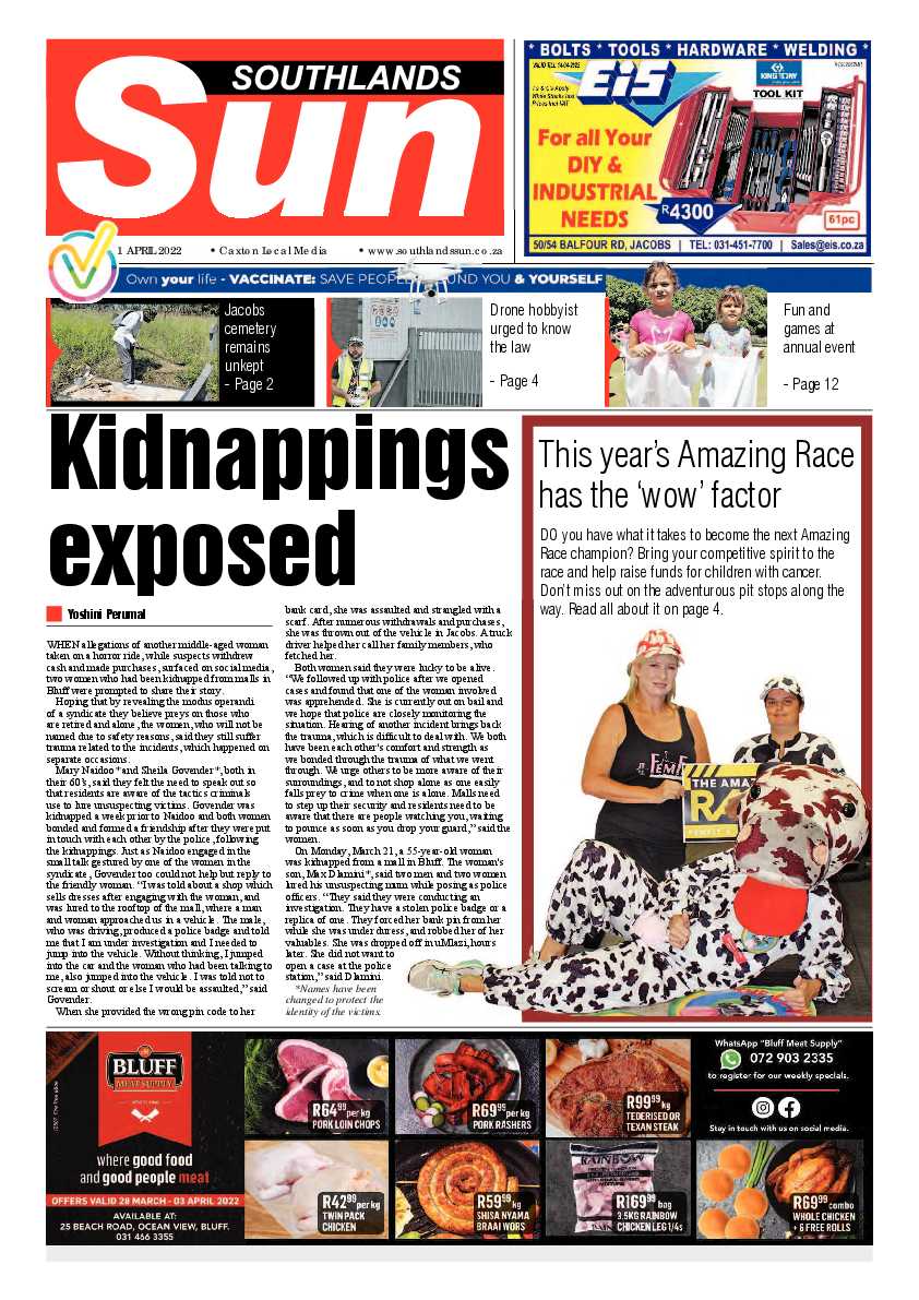 Southlands Sun 1 April 2022 page 1