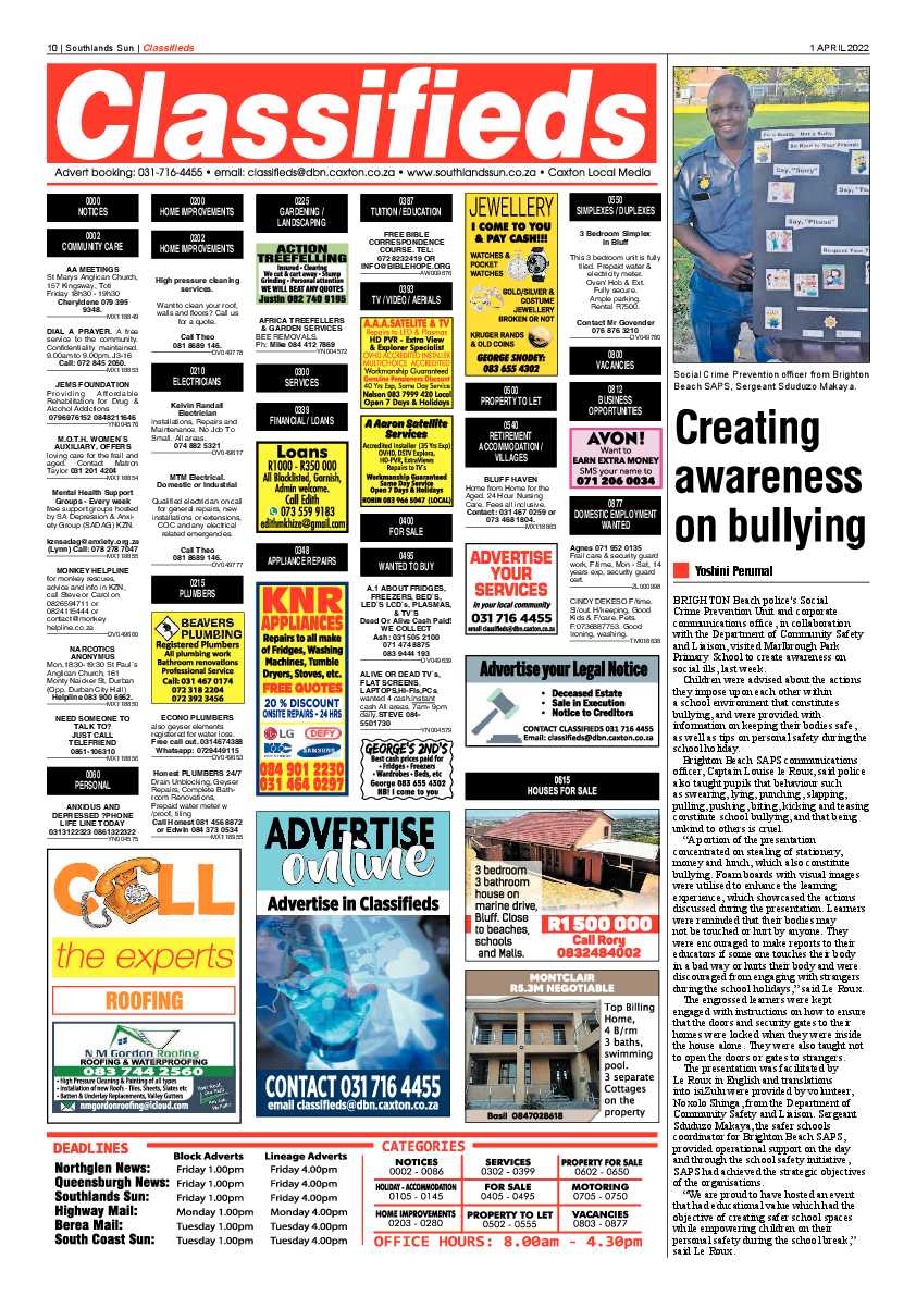 Southlands Sun 1 April 2022 page 10
