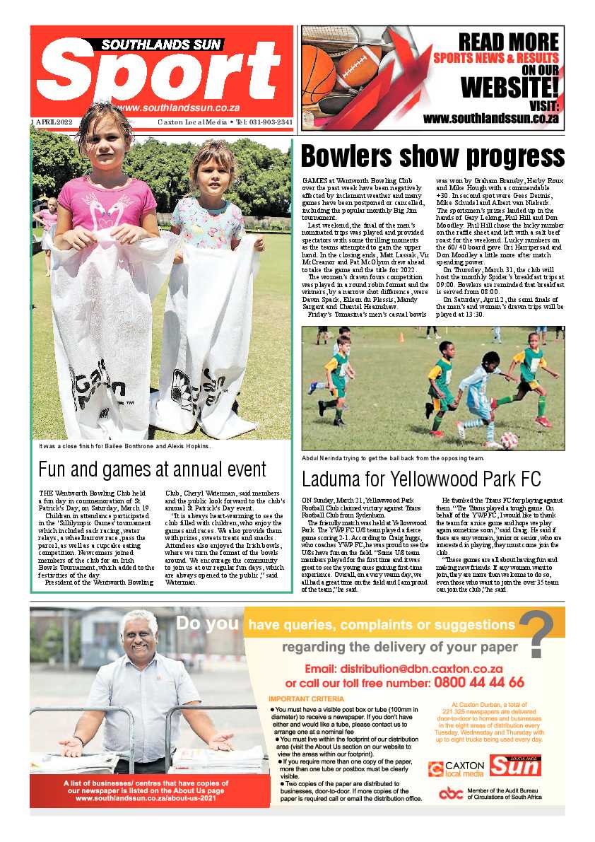 Southlands Sun 1 April 2022 page 12