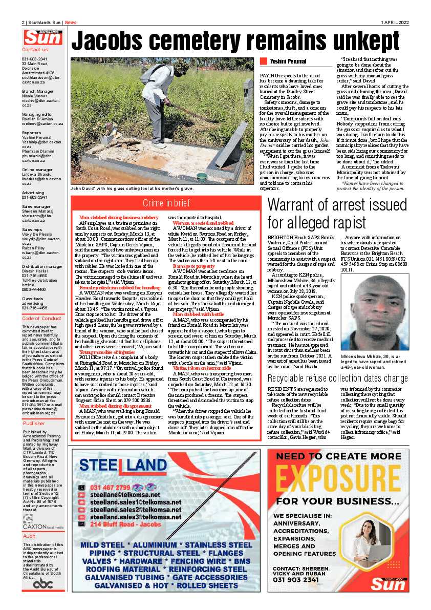 Southlands Sun 1 April 2022 page 2