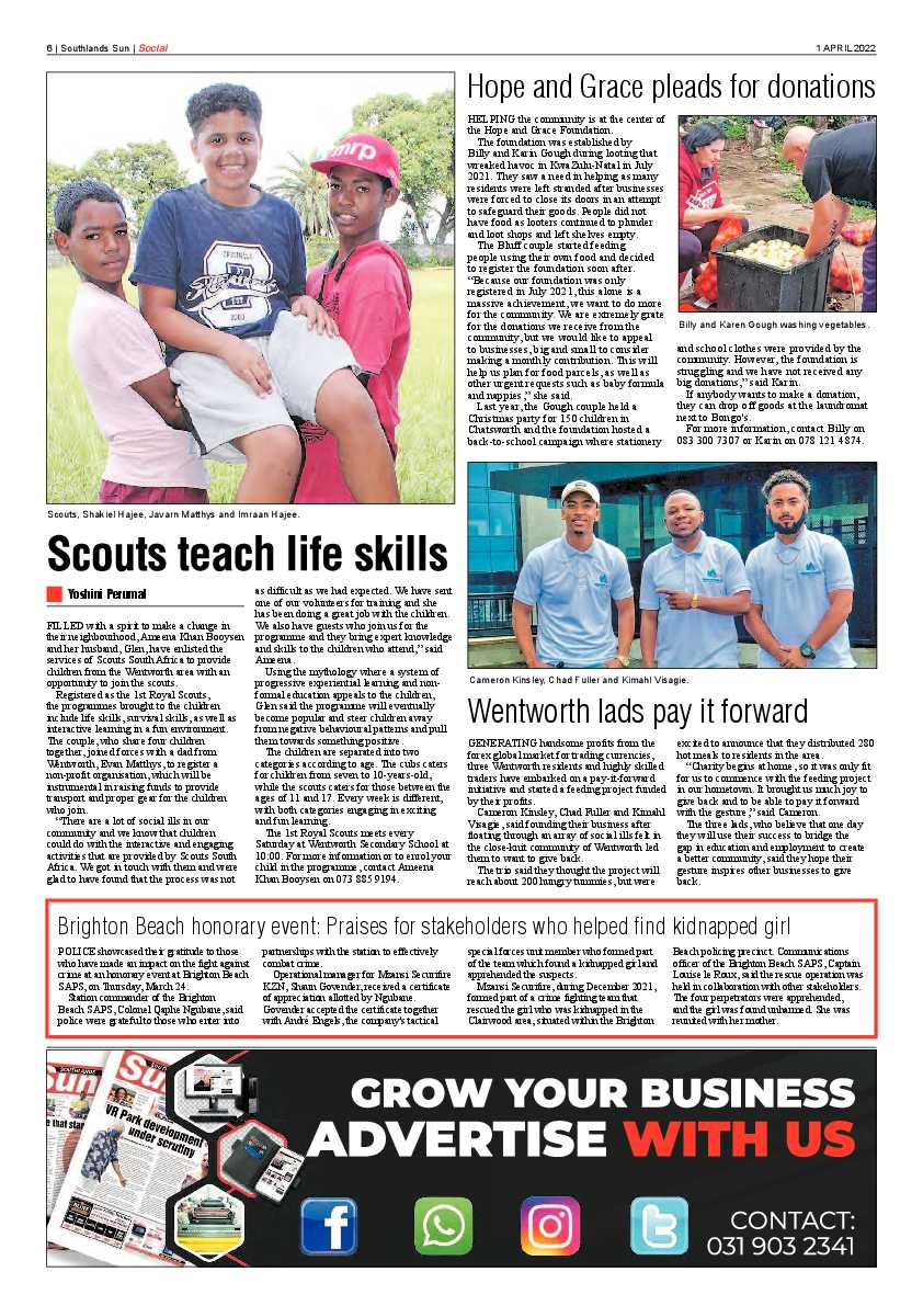Southlands Sun 1 April 2022 page 6