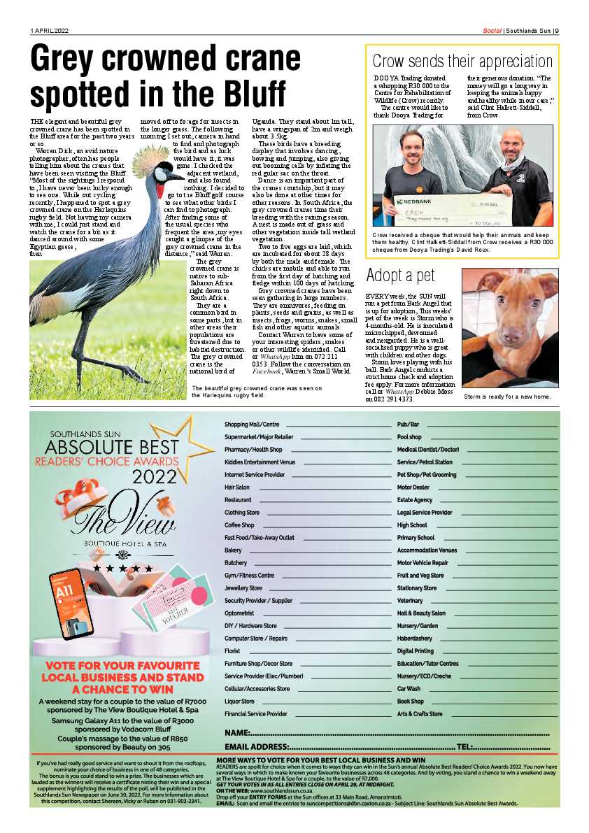 Southlands Sun 1 April 2022 page 9