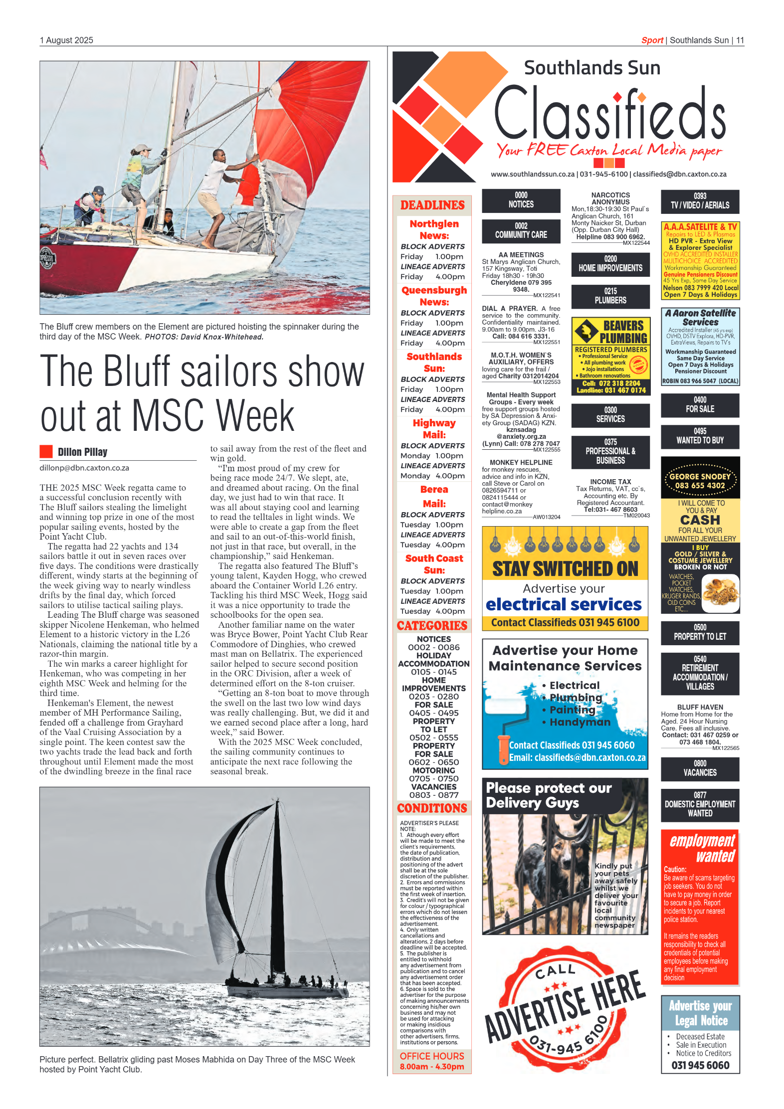 Southlands Sun 1 August 2025 page 11