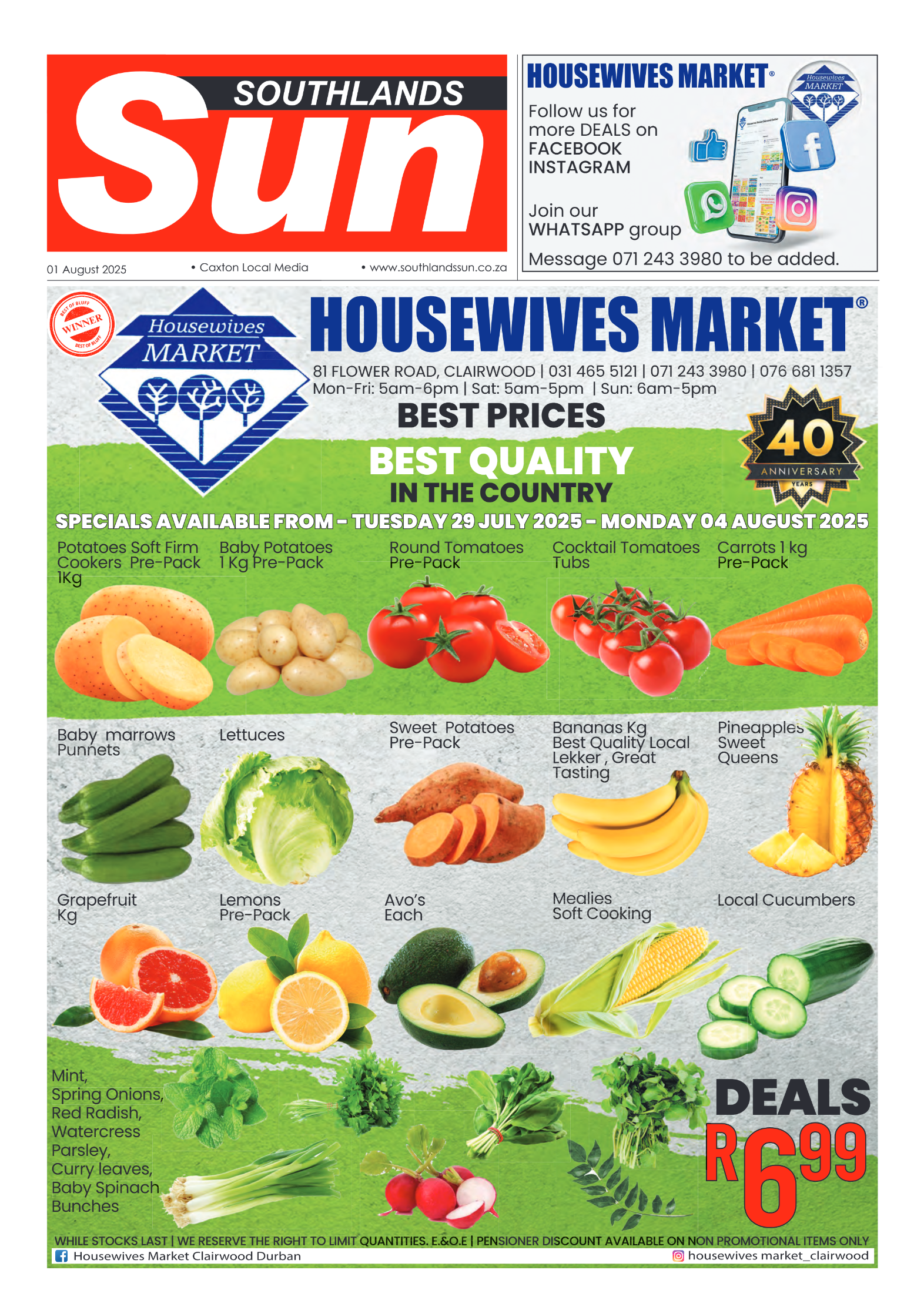 Southlands Sun 1 August 2025 page 13