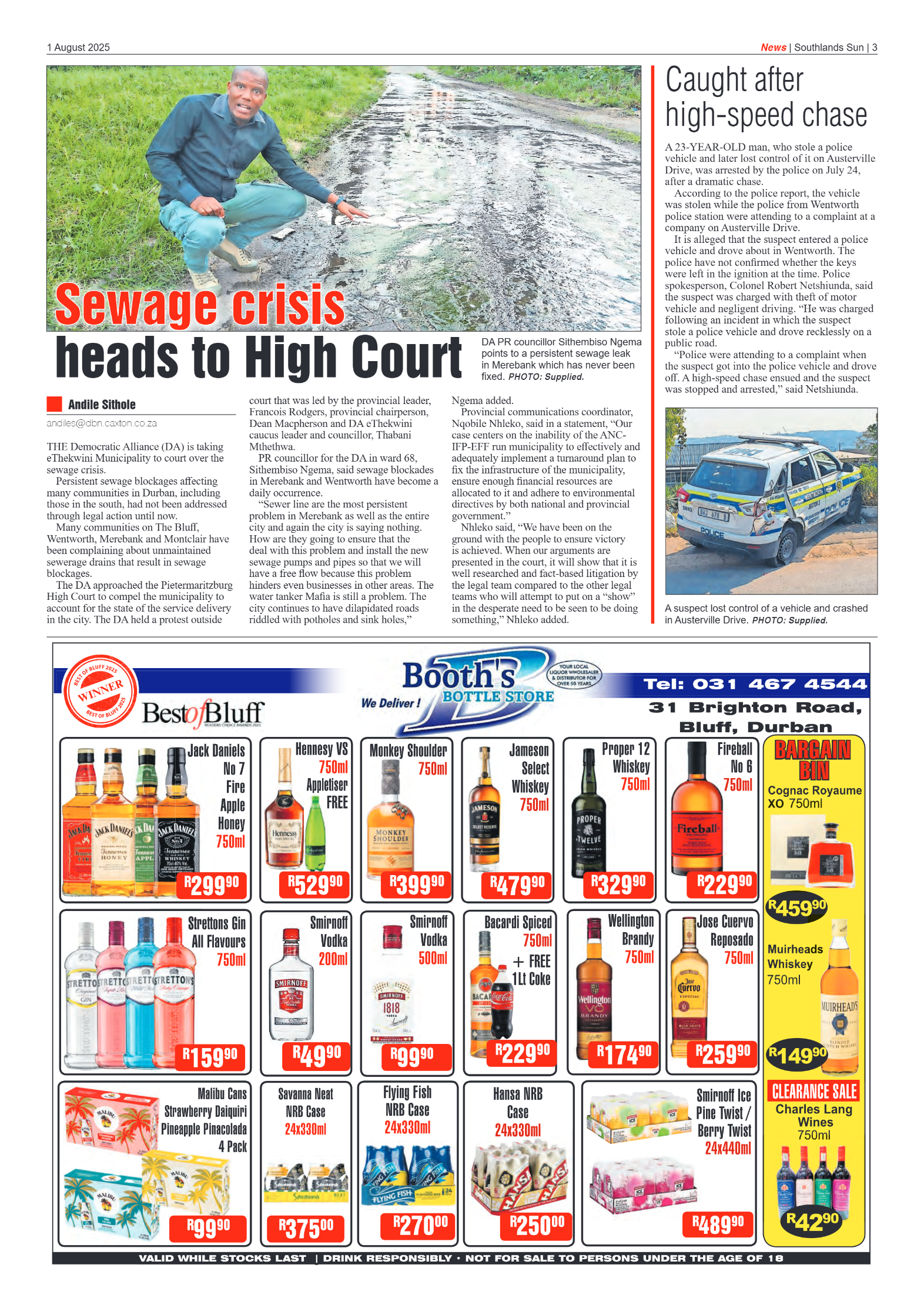 Southlands Sun 1 August 2025 page 3