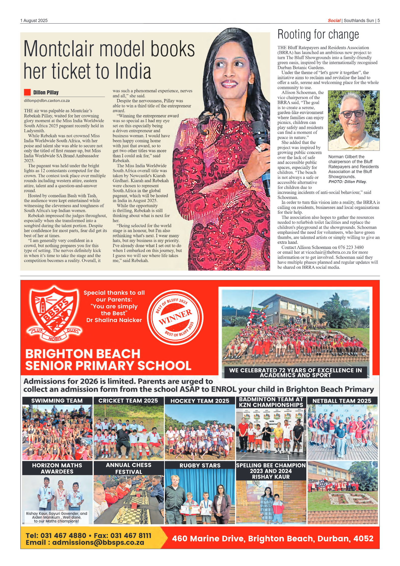 Southlands Sun 1 August 2025 page 5