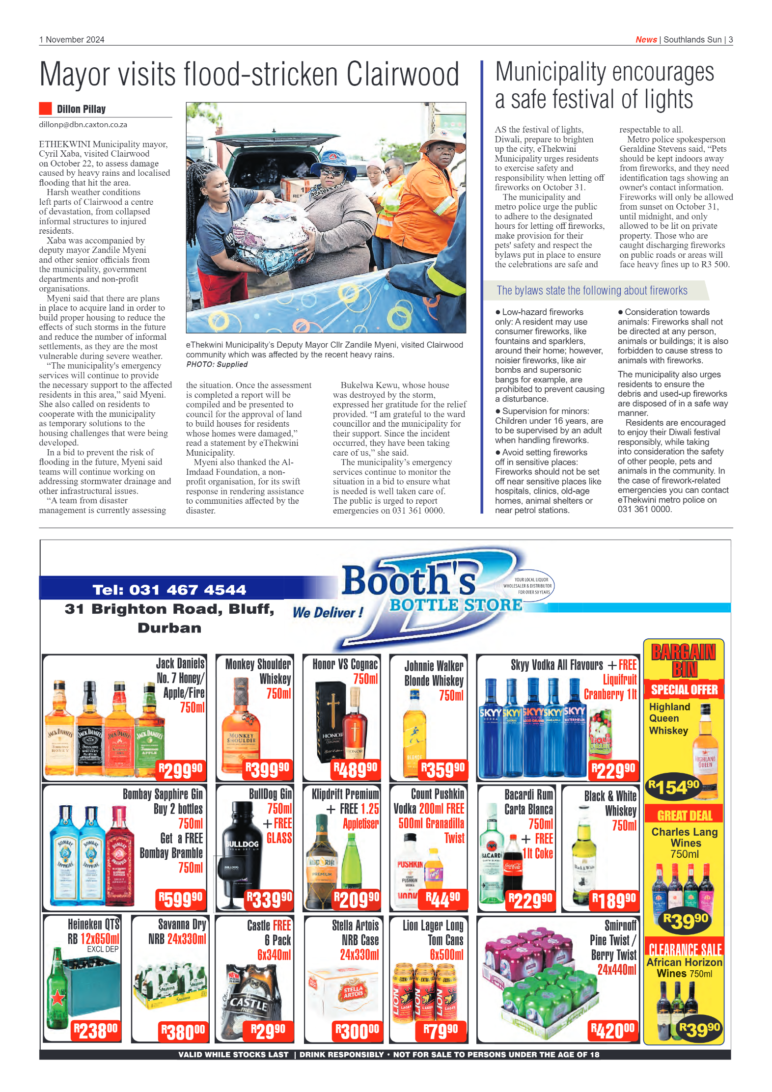 Southlands Sun 1 November 2024 page 3