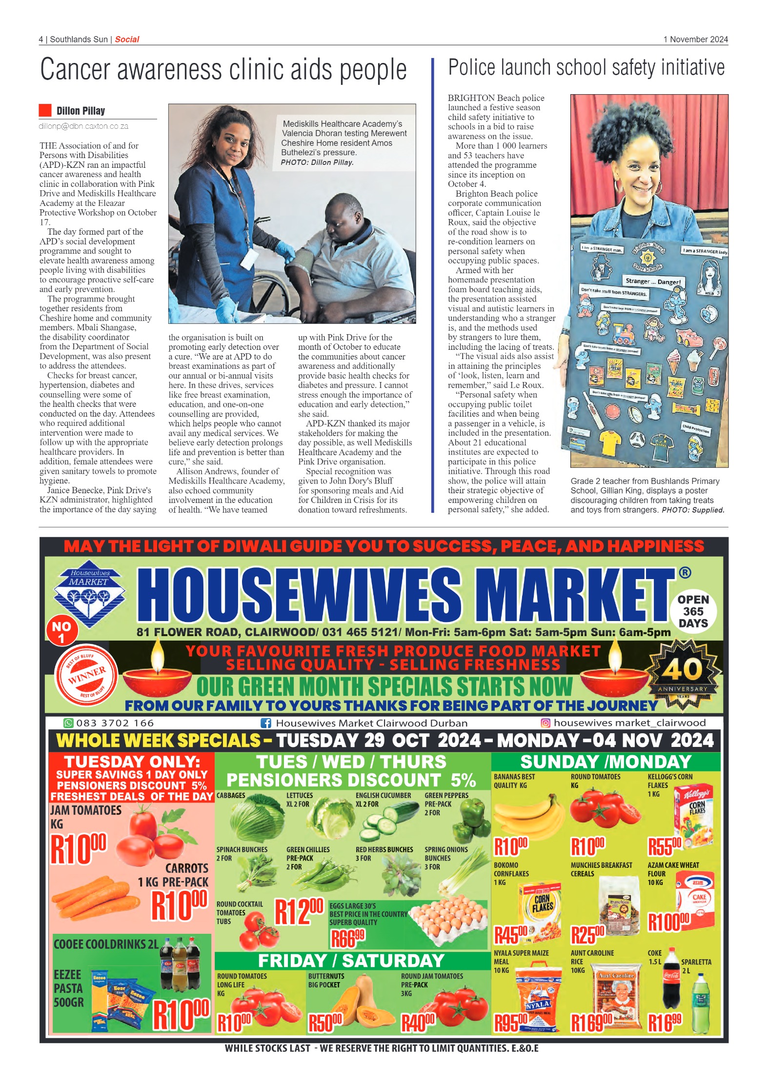 Southlands Sun 1 November 2024 page 4