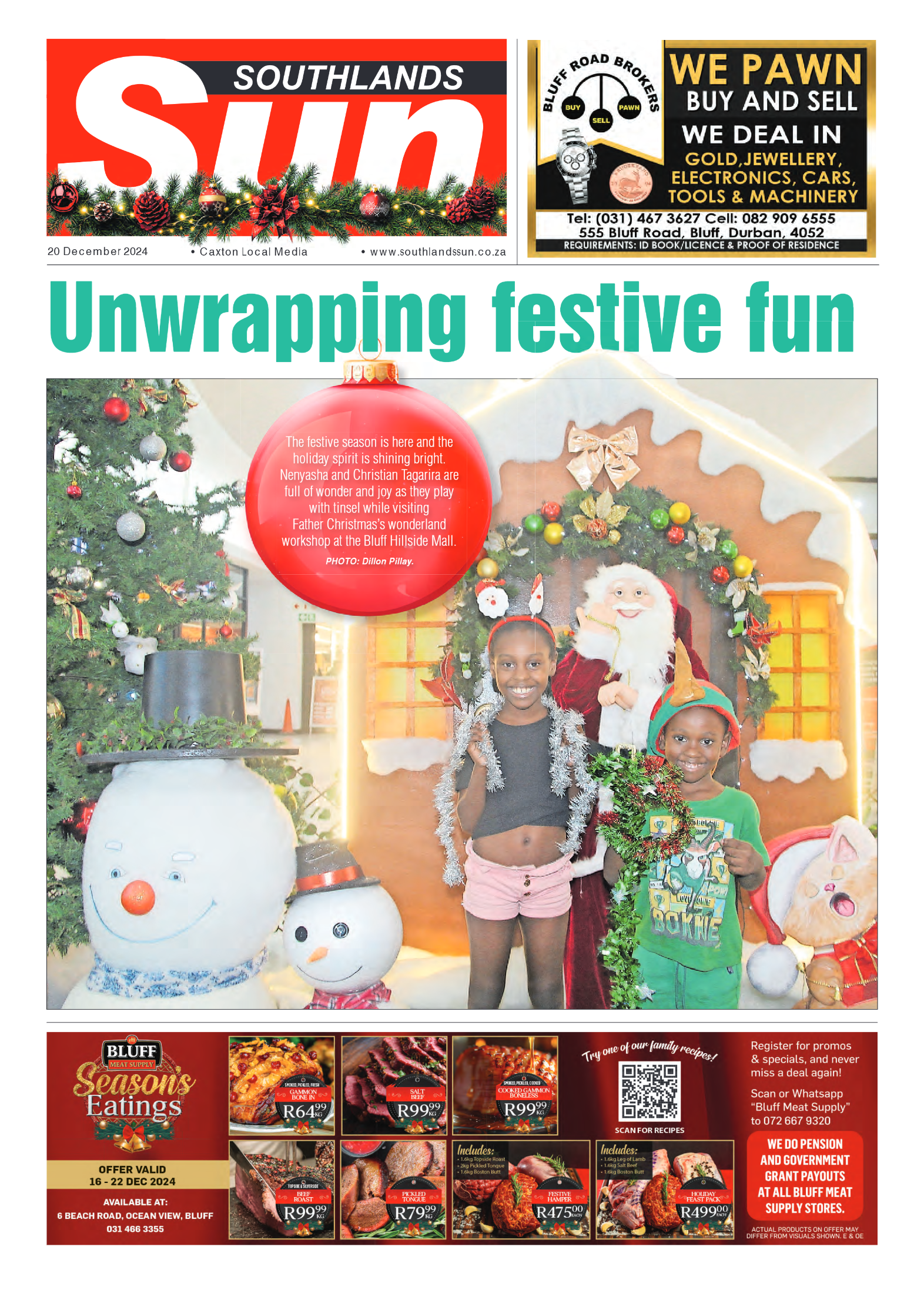 Southlands Sun 20 December 2024 page 1