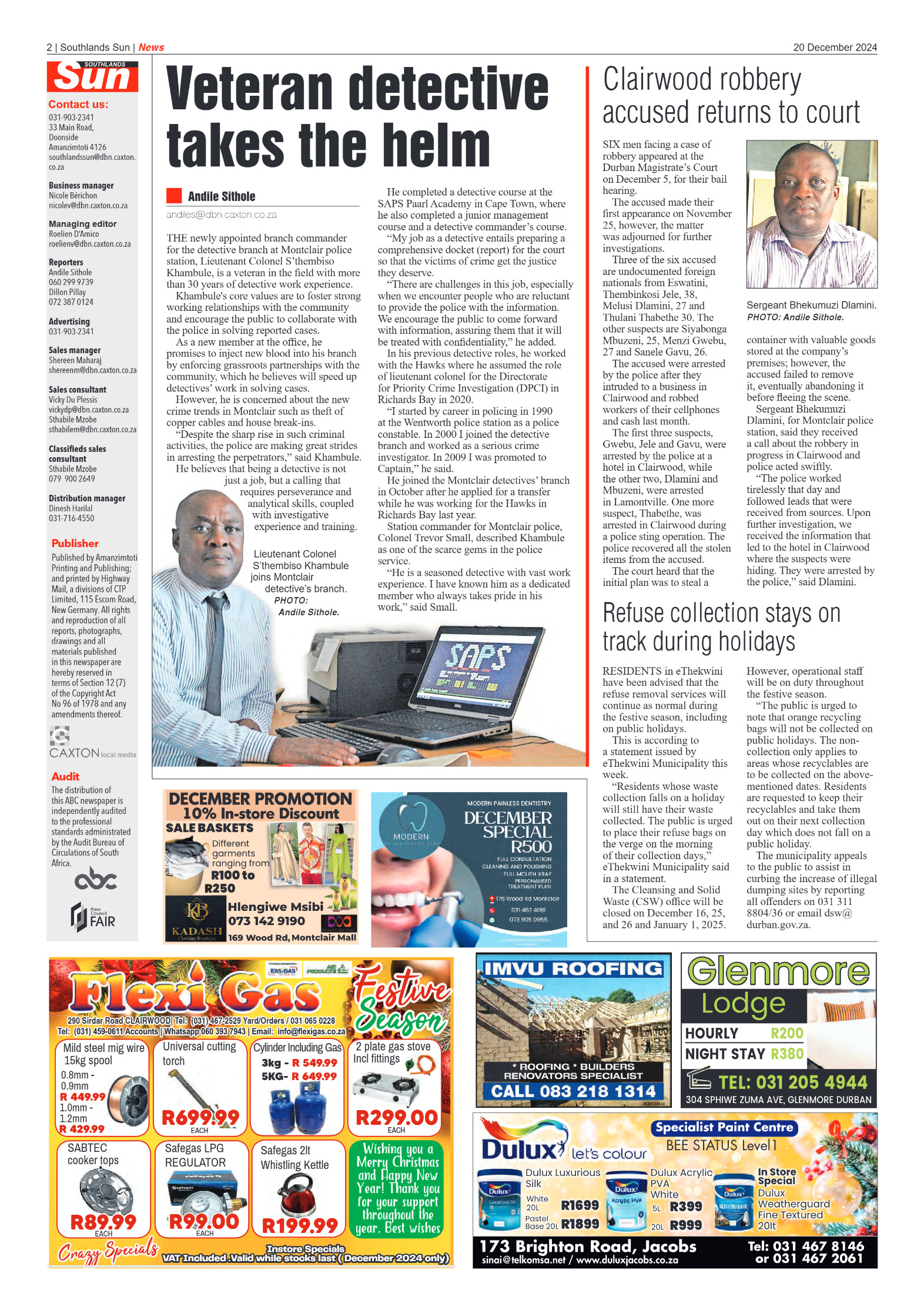 Southlands Sun 20 December 2024 page 2