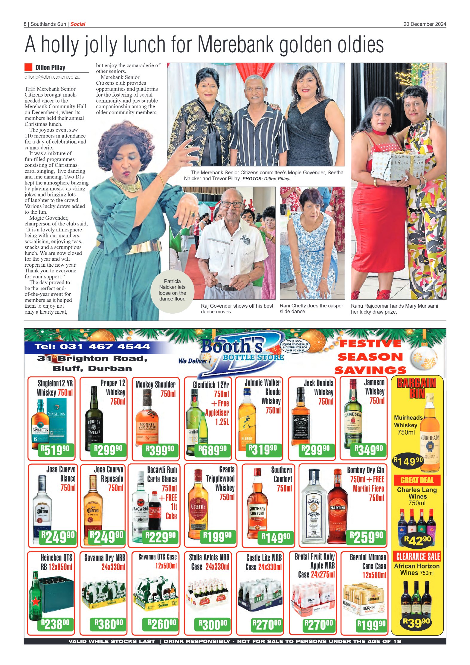 Southlands Sun 20 December 2024 page 8