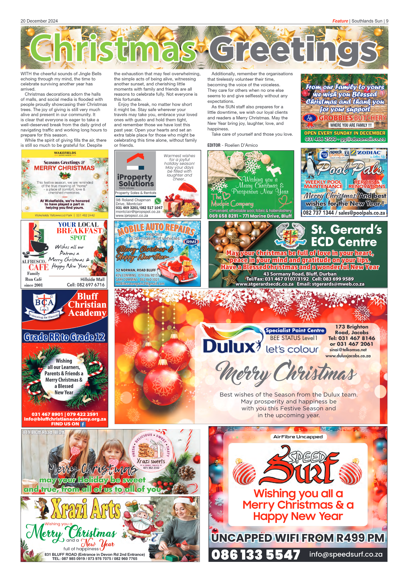 Southlands Sun 20 December 2024 page 9