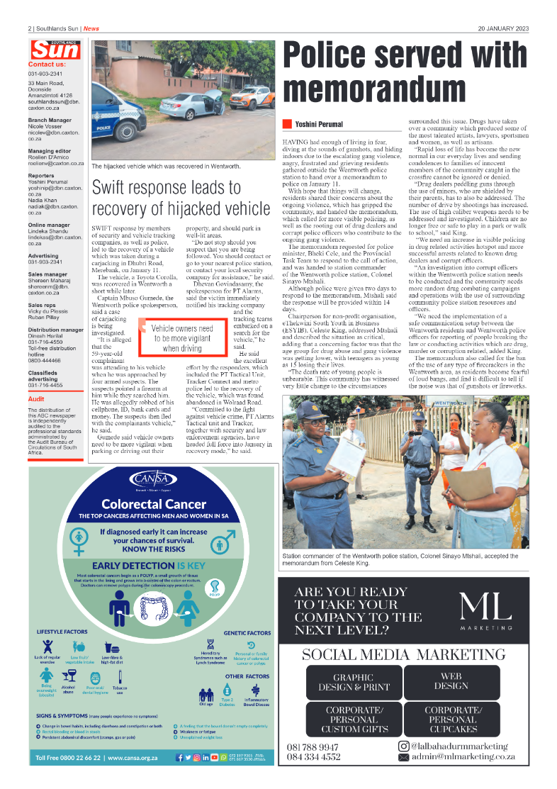 Southlands Sun 20 January 2023 page 2
