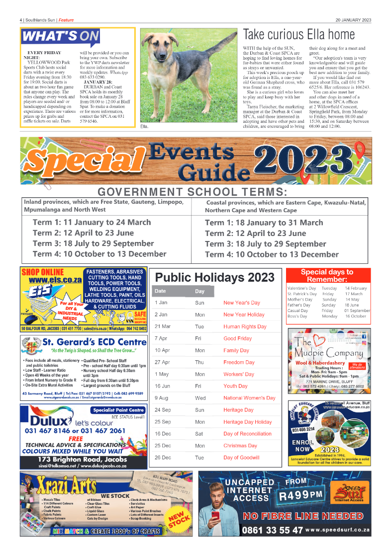 Southlands Sun 20 January 2023 page 4
