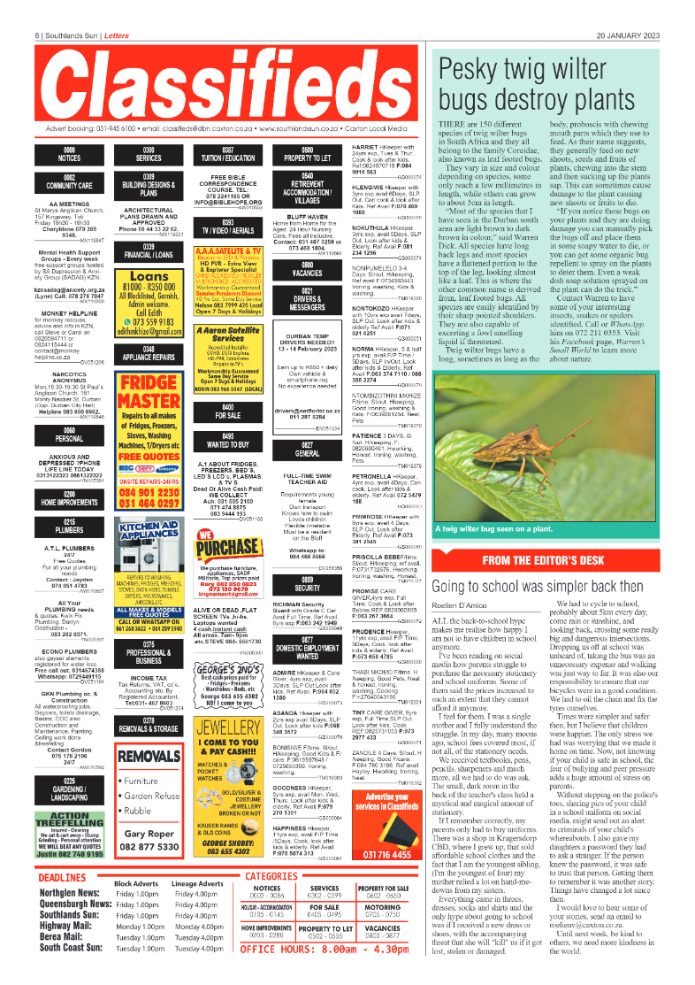 Southlands Sun 20 January 2023 page 6