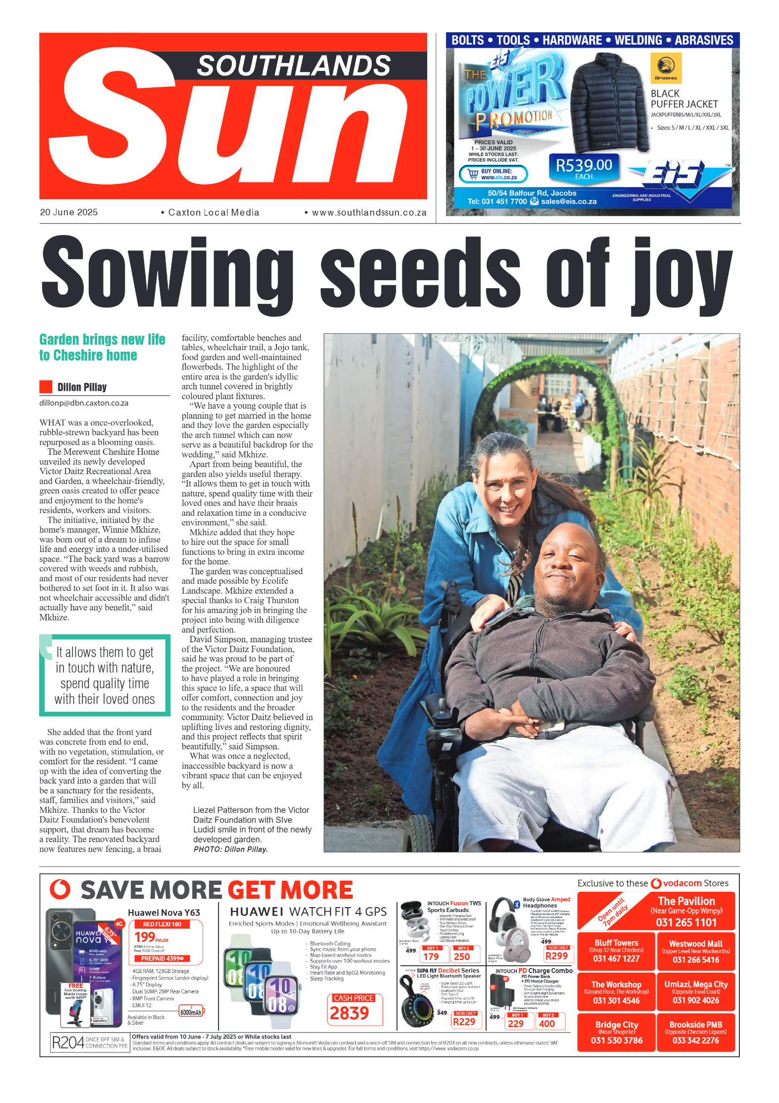 Southlands Sun 20 June 2025 page 1