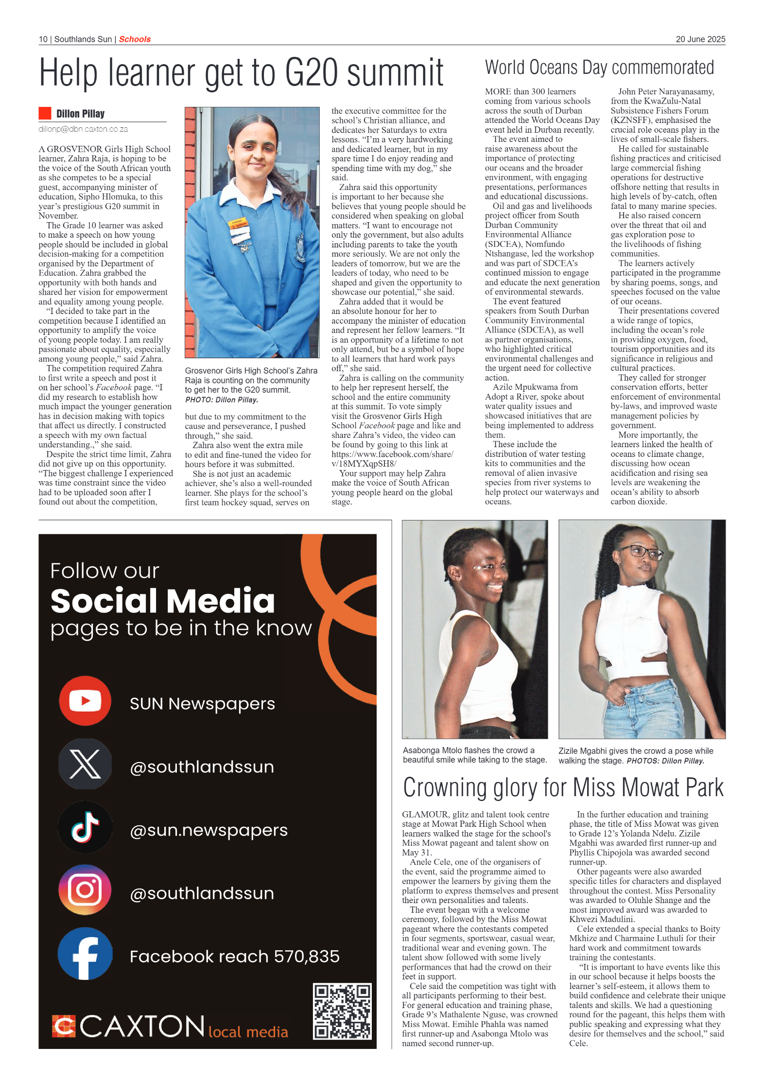 Southlands Sun 20 June 2025 page 10