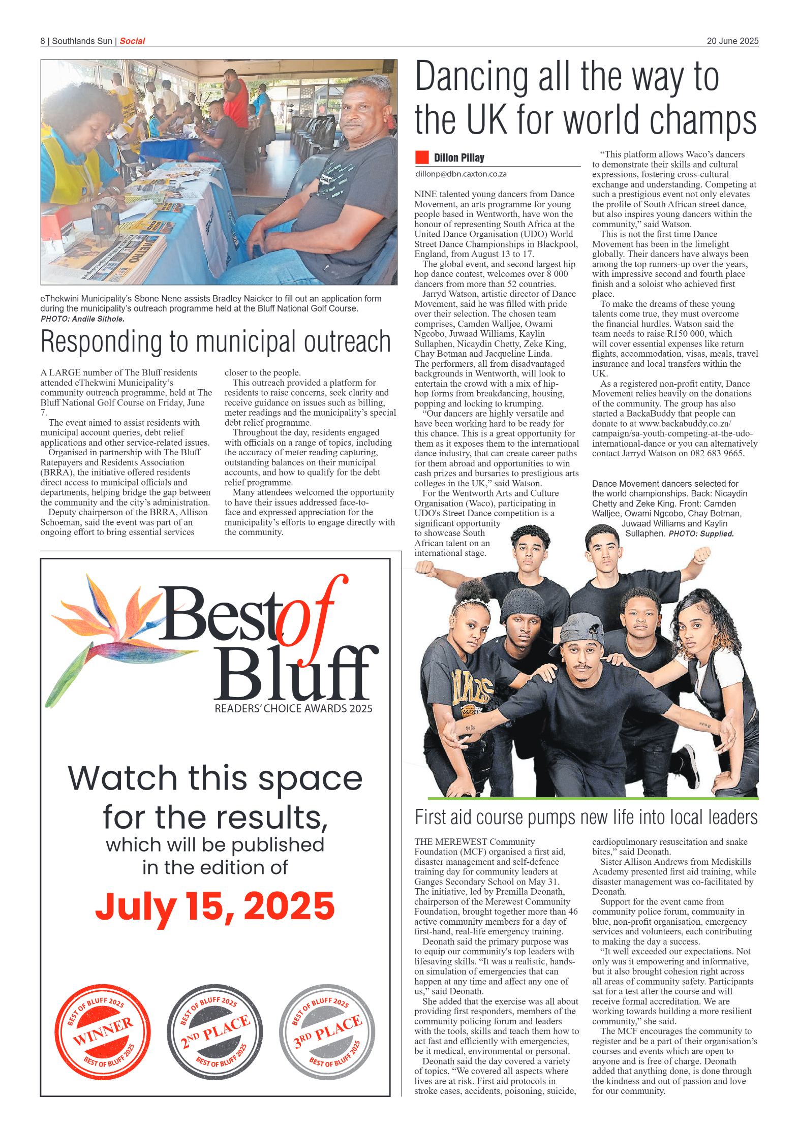 Southlands Sun 20 June 2025 page 8