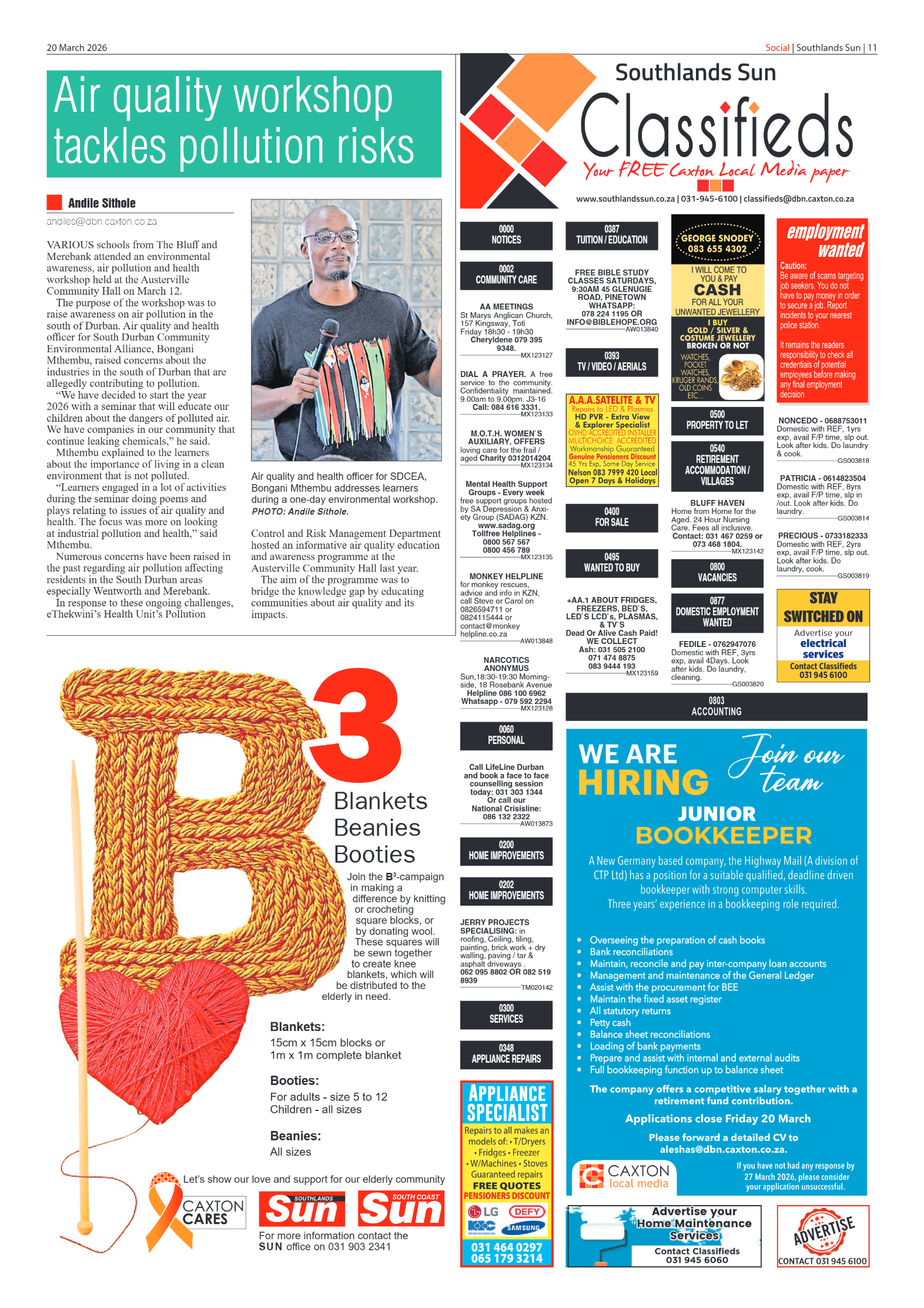 Southlands Sun 20 March 2026 page 11