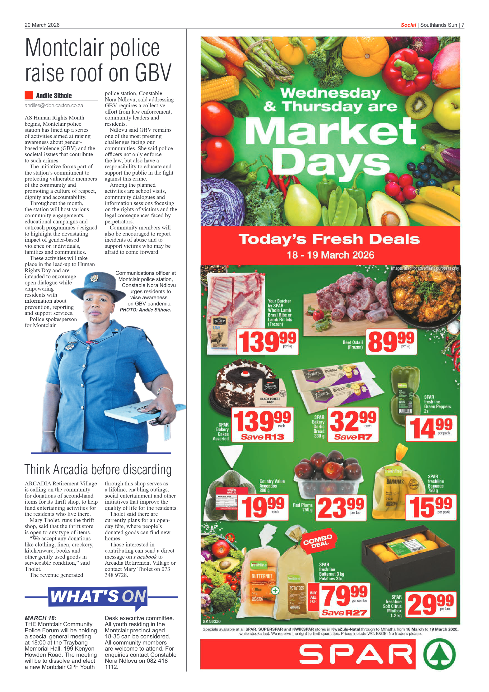 Southlands Sun 20 March 2026 page 7