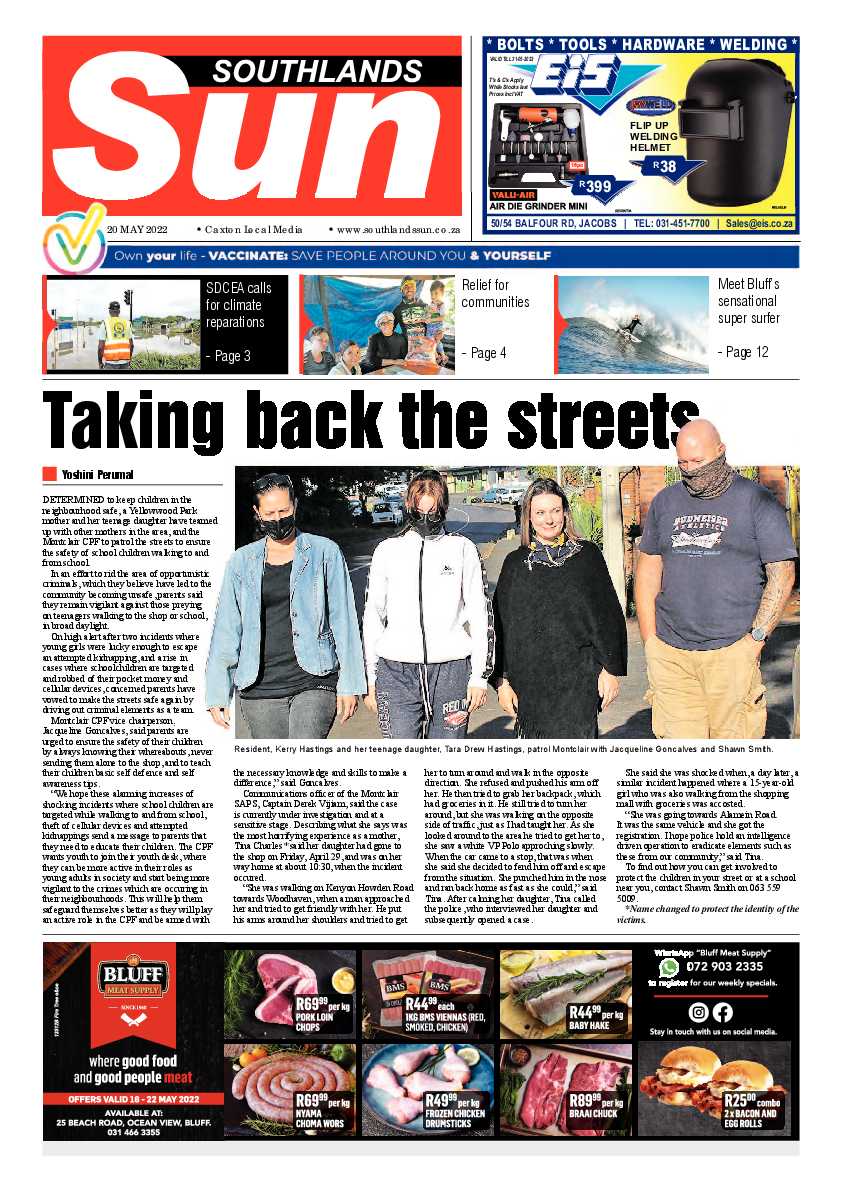 Southlands Sun 20 May 2022 page 1