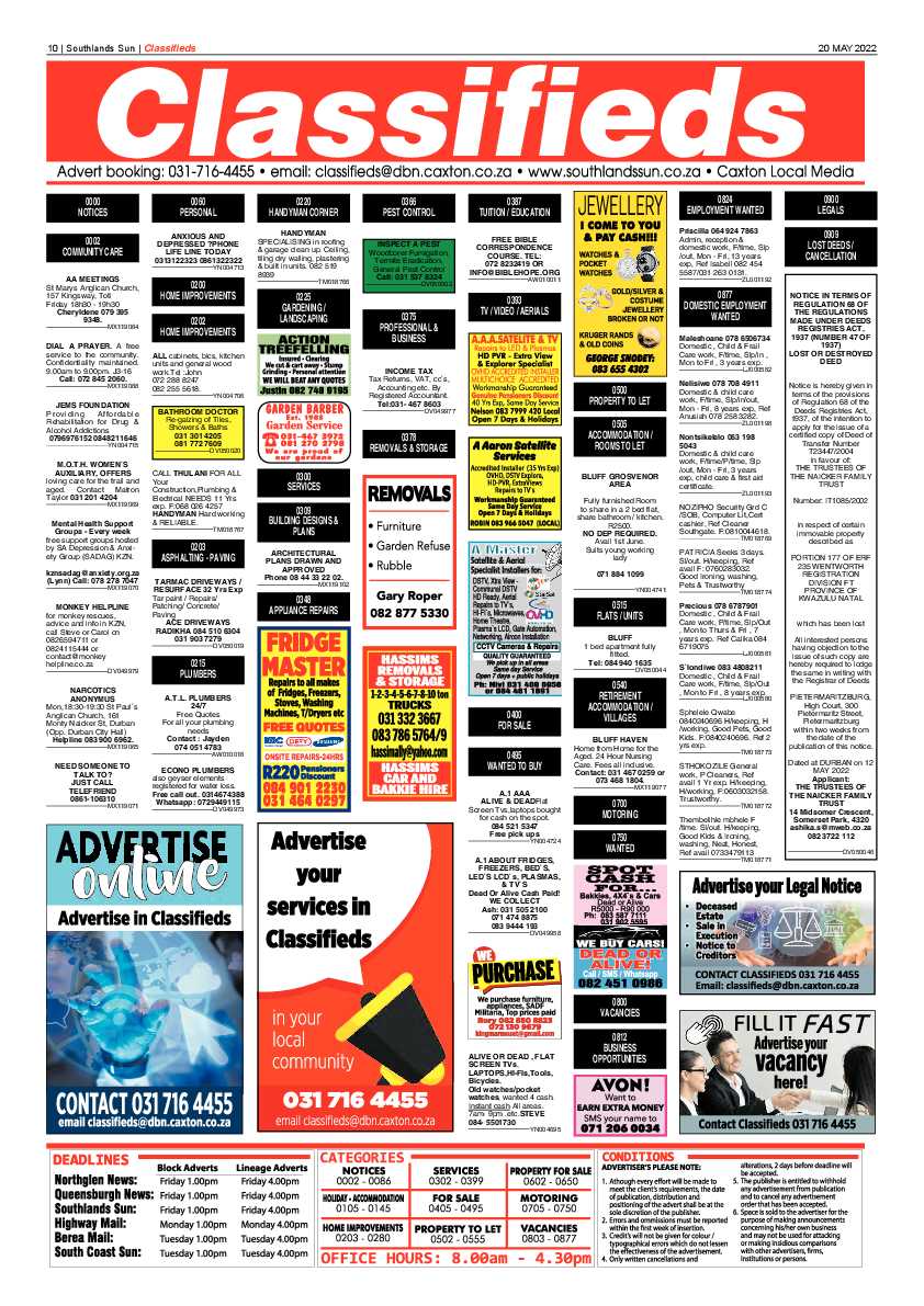 Southlands Sun 20 May 2022 page 10