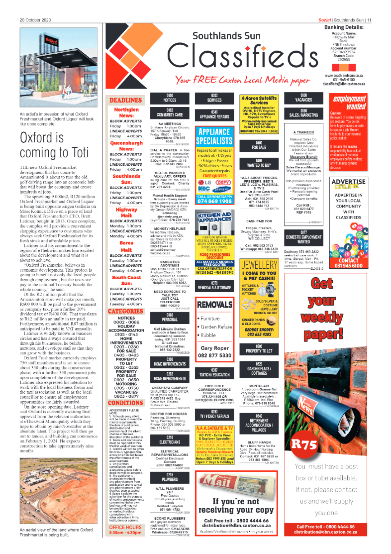 Southlands Sun 20 October 2023 page 11