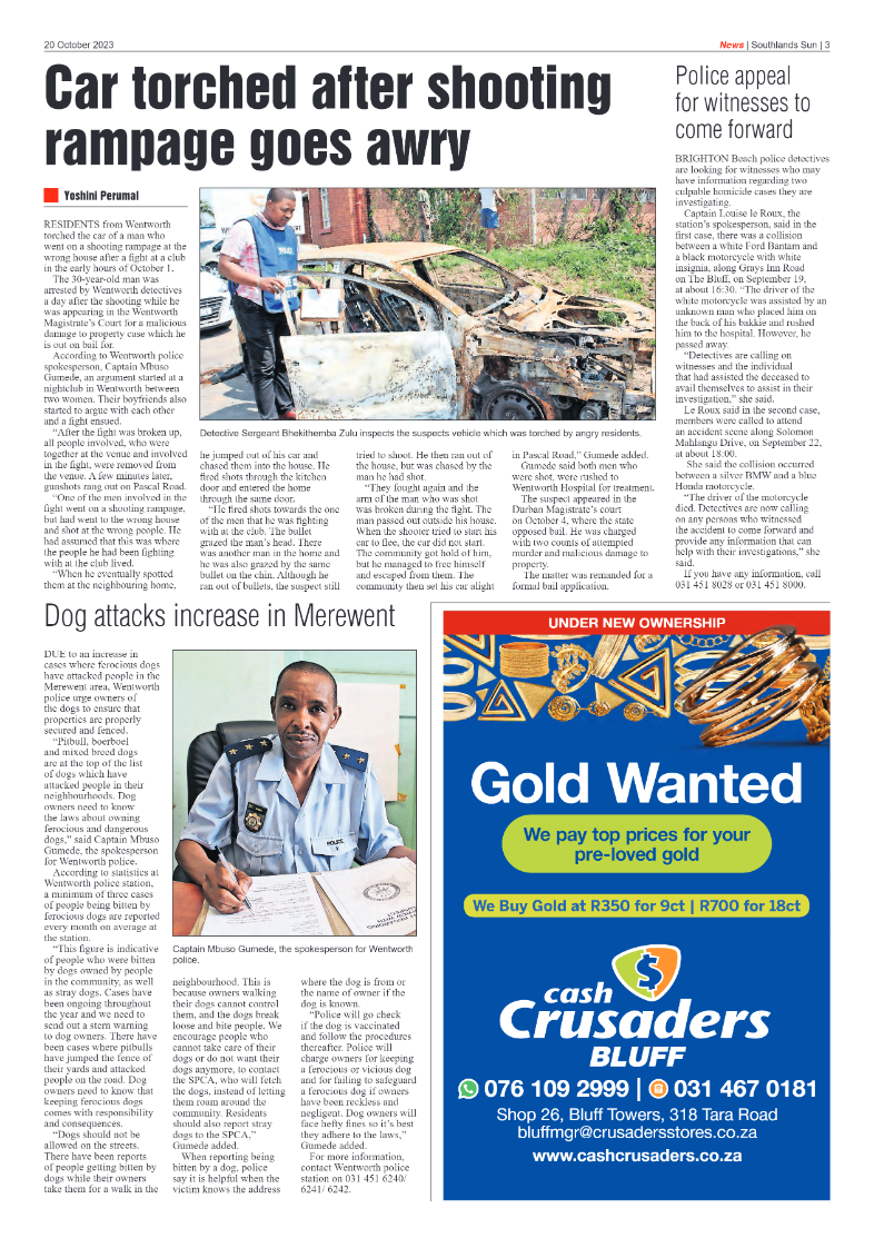 Southlands Sun 20 October 2023 page 3