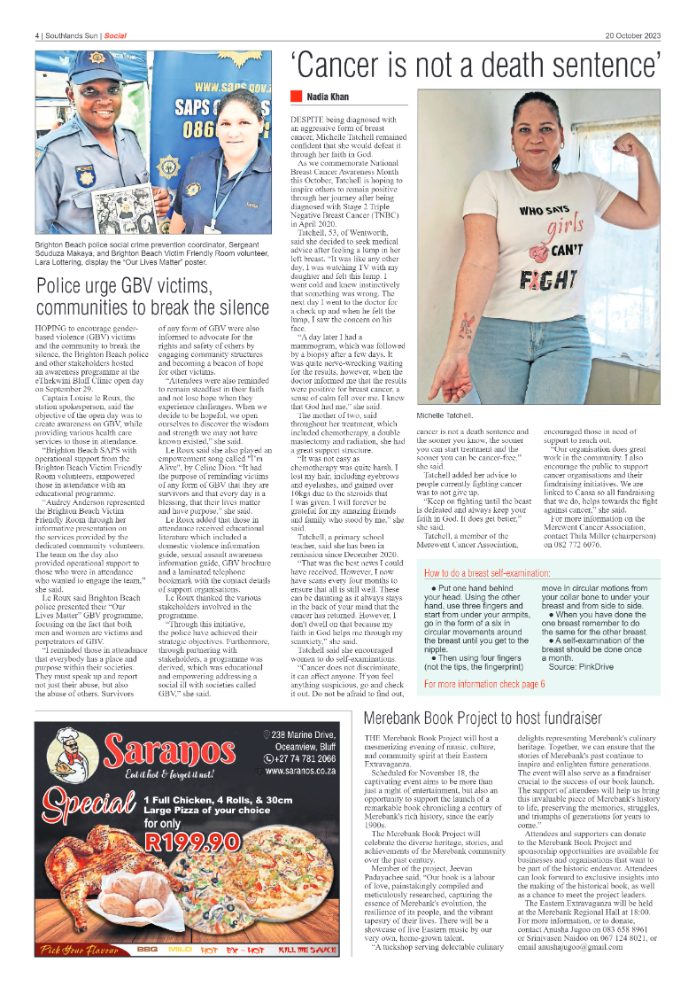 Southlands Sun 20 October 2023 page 4