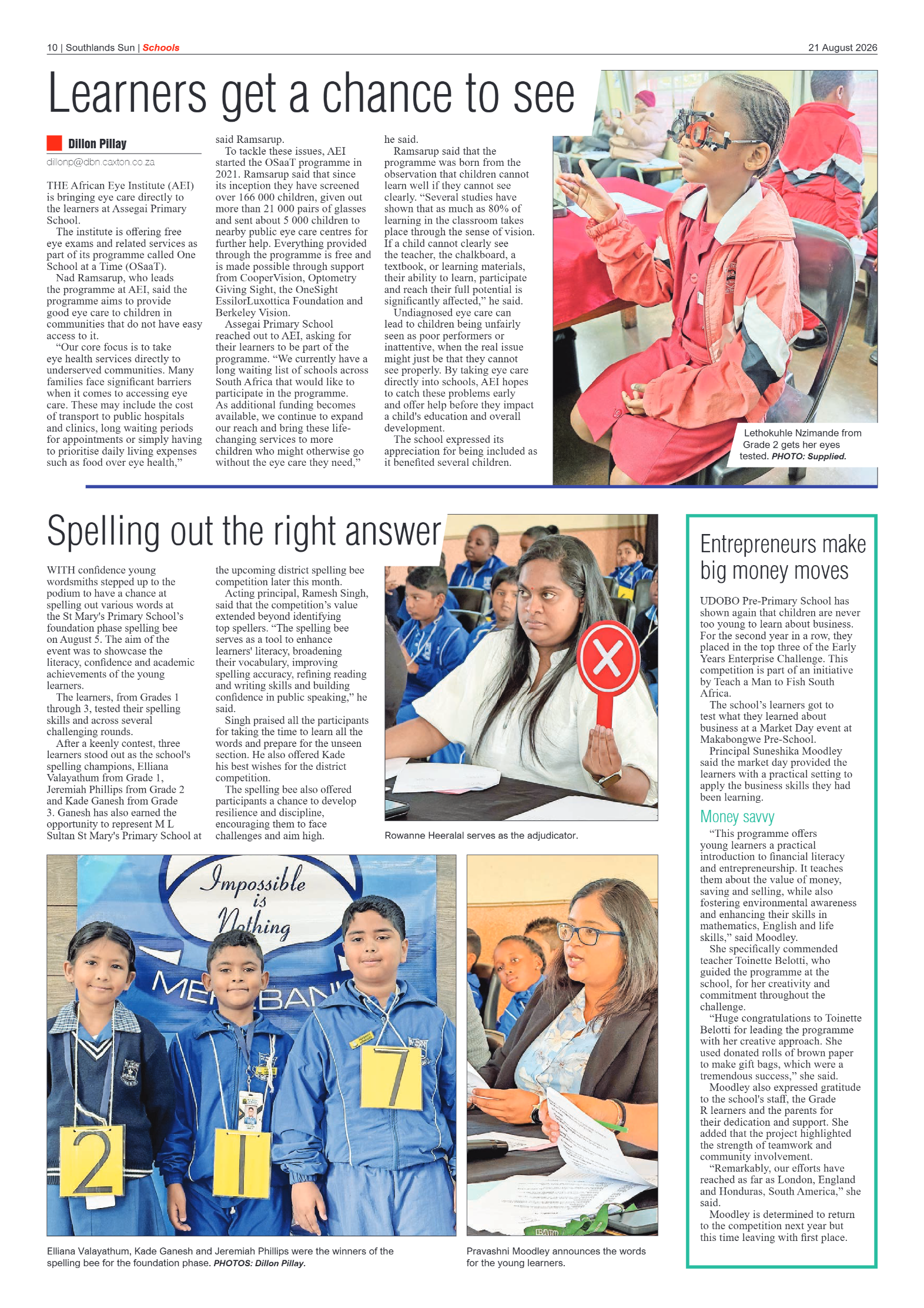 Southlands Sun 21 August 2026 page 10