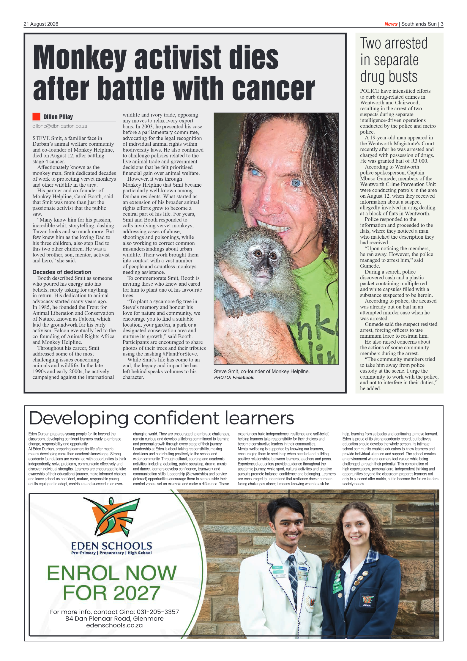Southlands Sun 21 August 2026 page 3