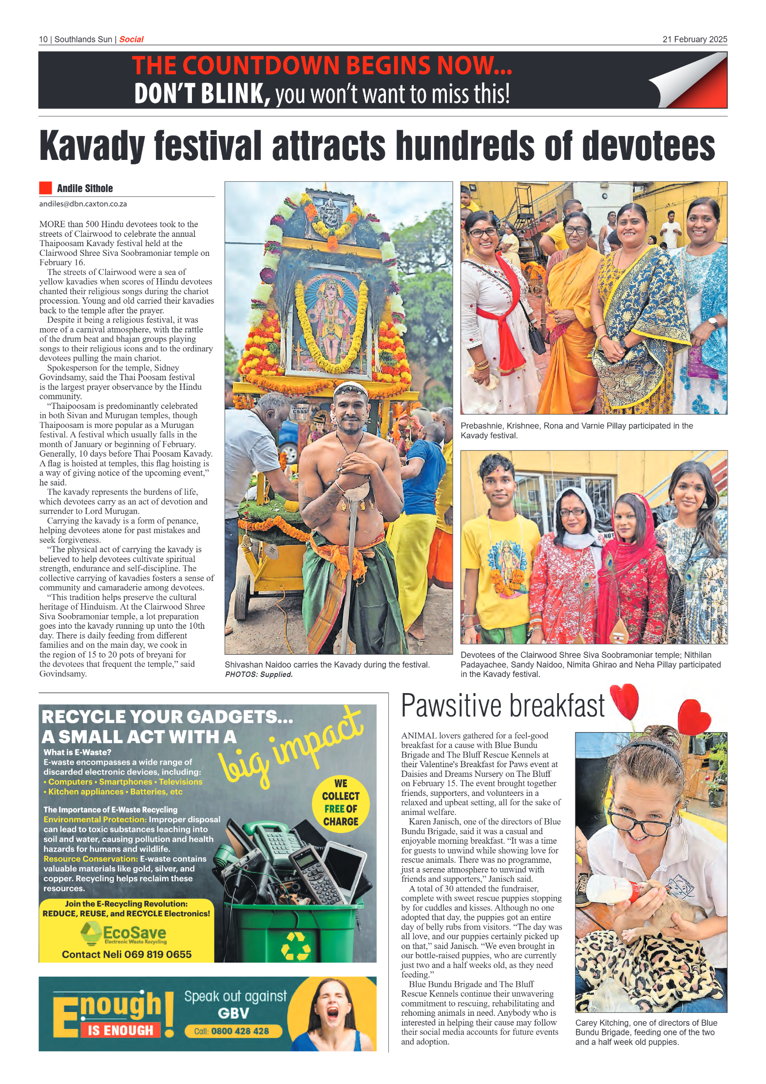 Southlands Sun 21 February 2025 page 10